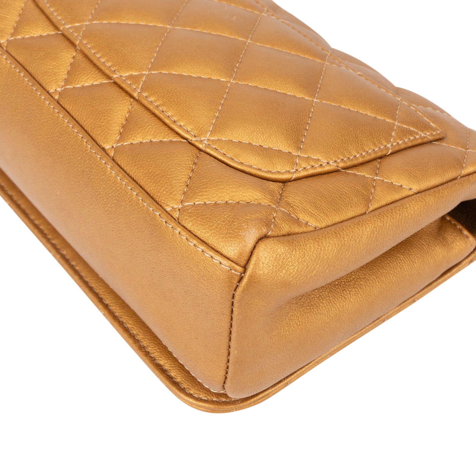 Chanel Limited Quillted Lambskin Single Flap Crossbody Bag