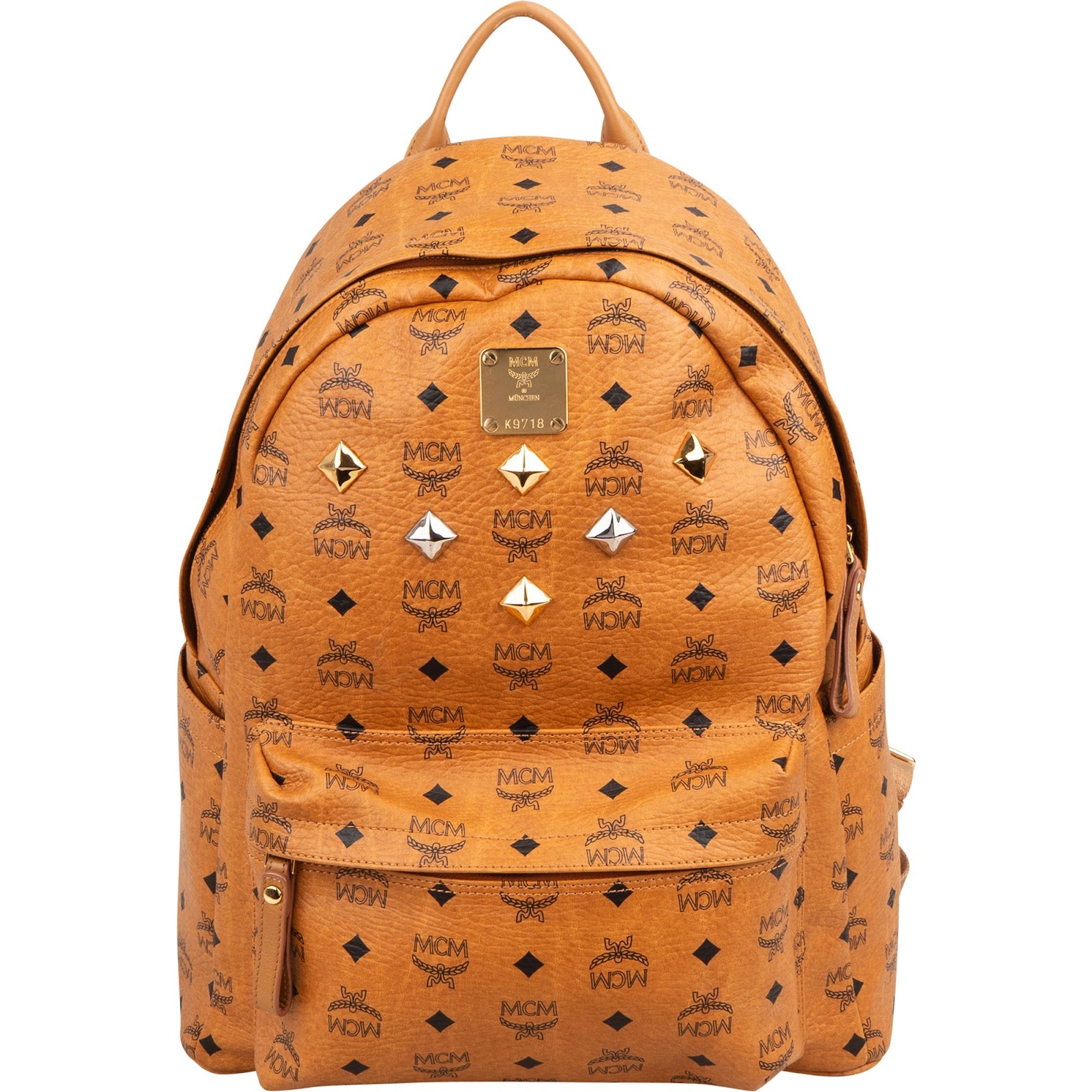 MCM Monogram Visetos Stark Studded Backpack