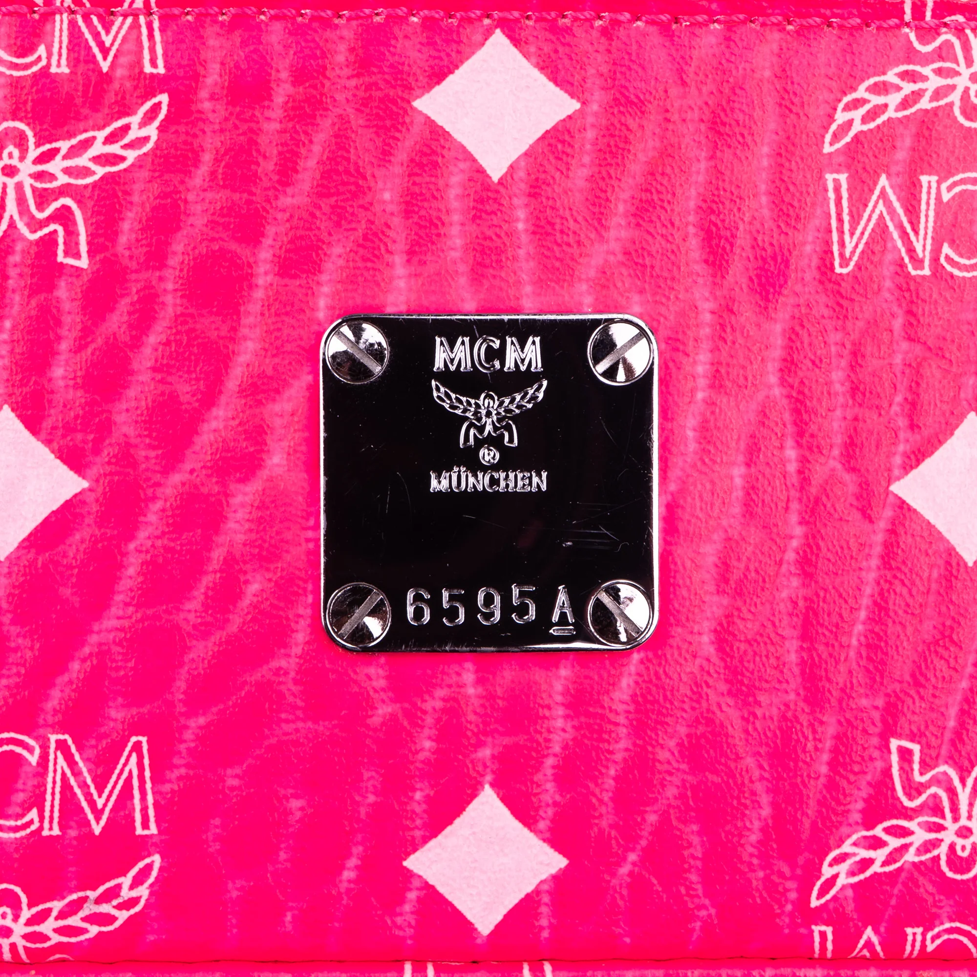 MCM Monogram Visetos Mini Rockstar Vanity Case Crossbody Bag