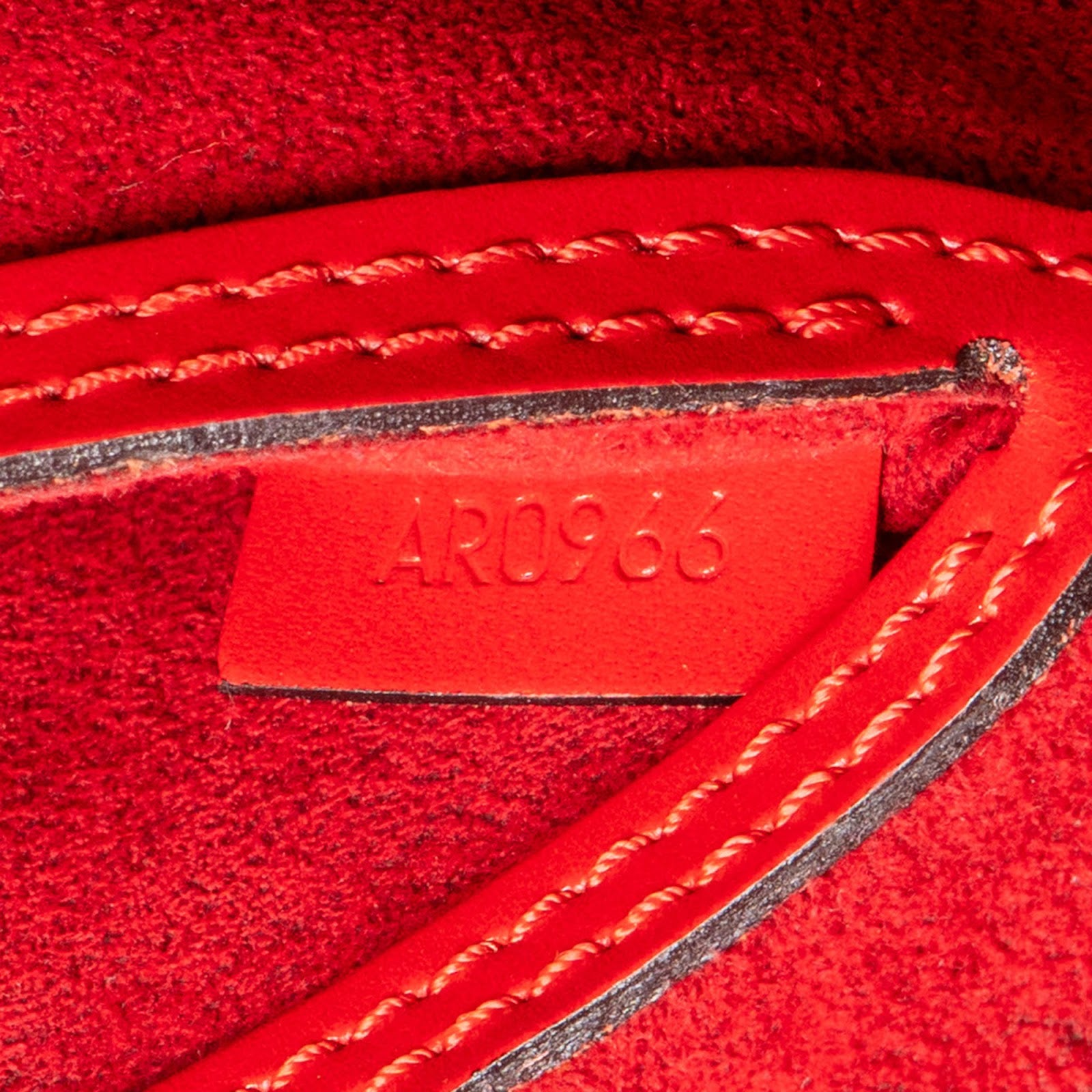 Louis Vuitton Red Epi Leather Alma PM Handbag