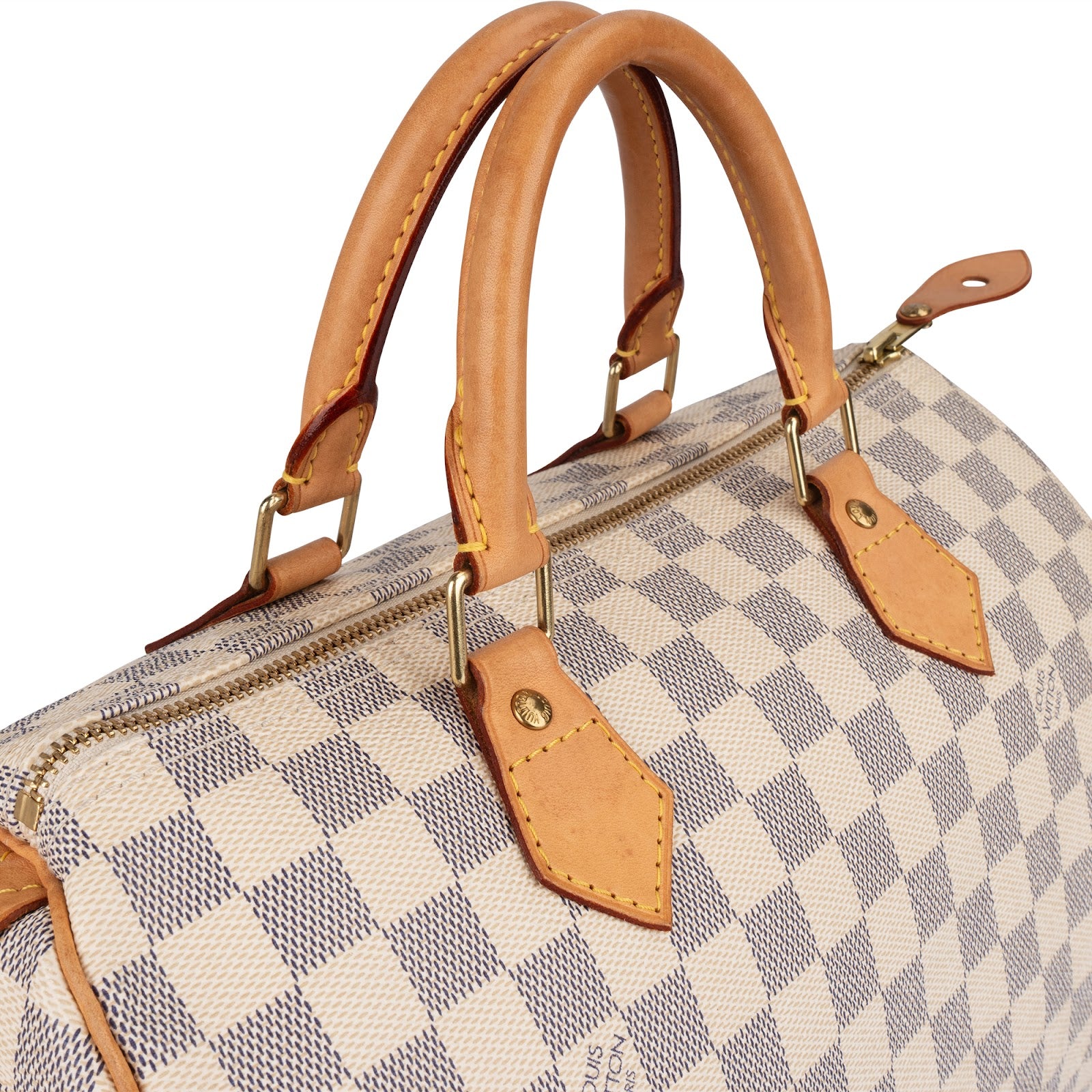 Louis Vuitton Monogram Damier Azur Speedy 30 Boston Bag
