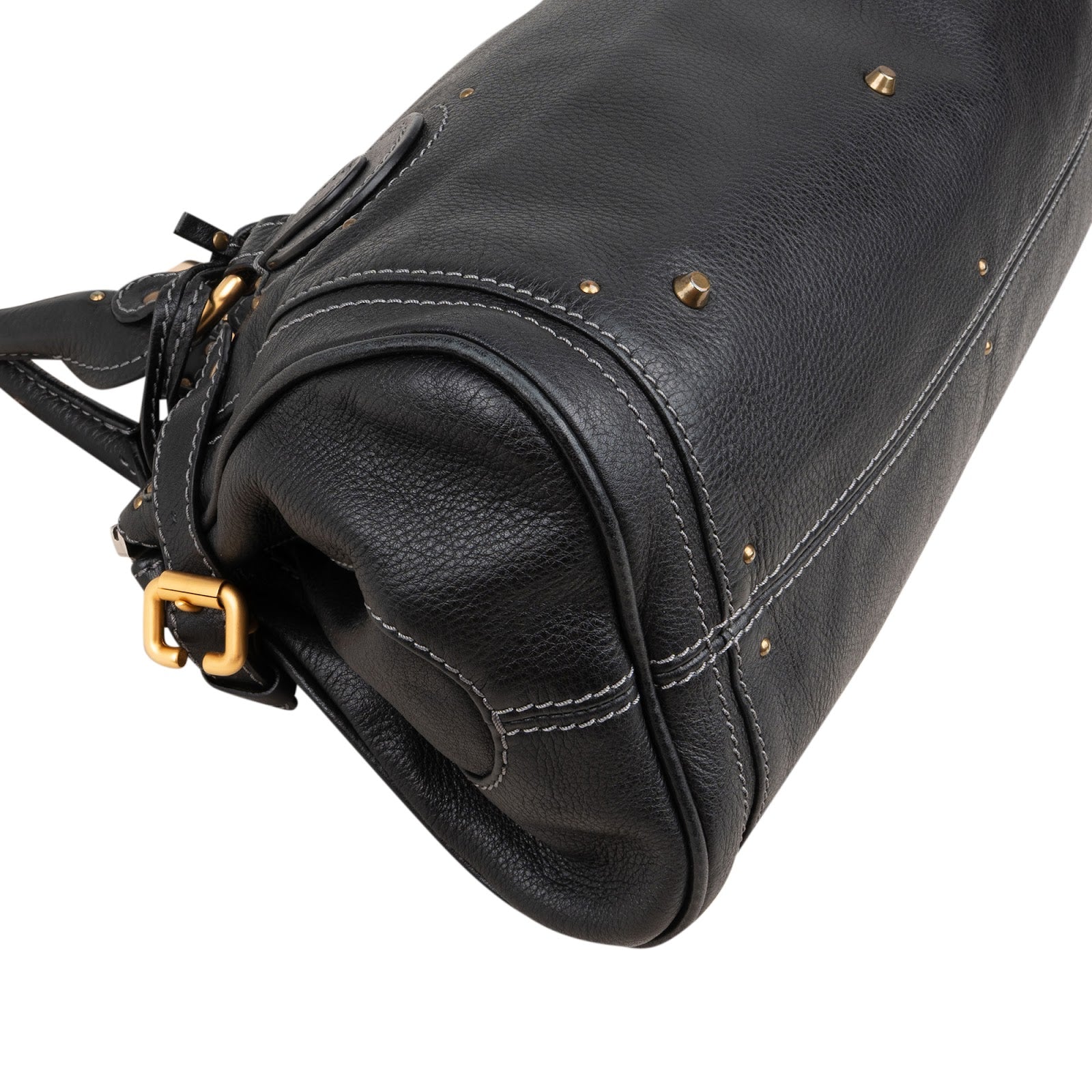 Chloé Black Leather Paddington Satchel Handbag
