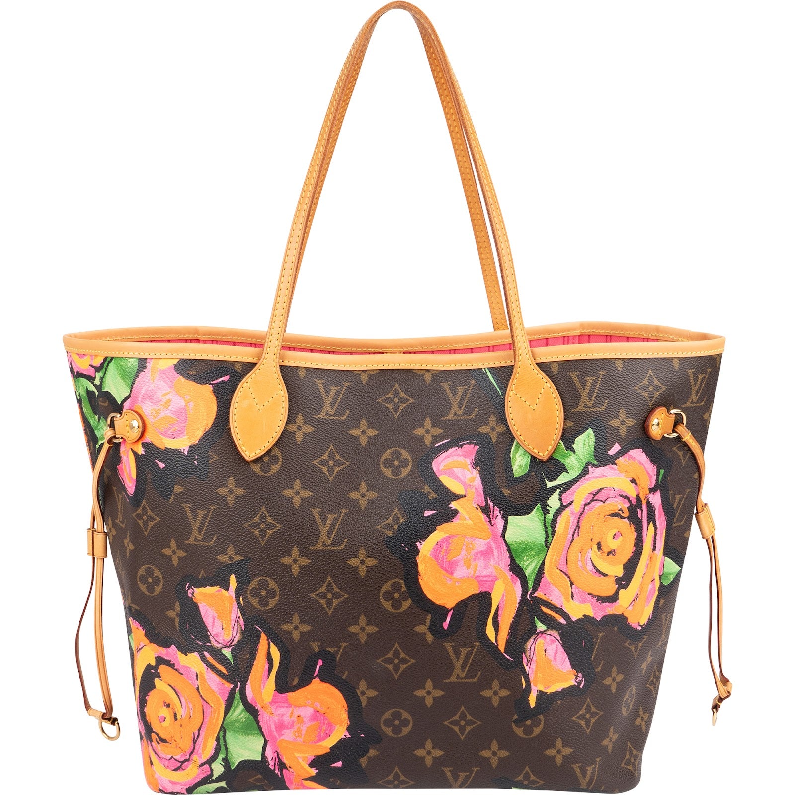 Louis Vuitton Limited Monogram Roses Neverfull MM Shopper