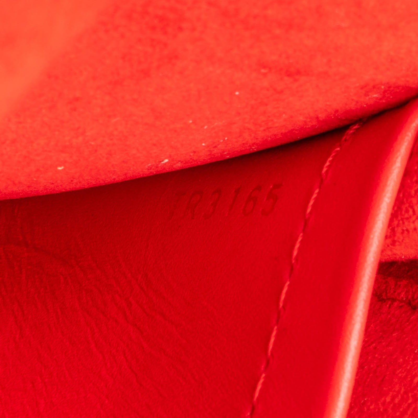 Louis Vuitton Rouge Leather Louise MM Crossbody Bag