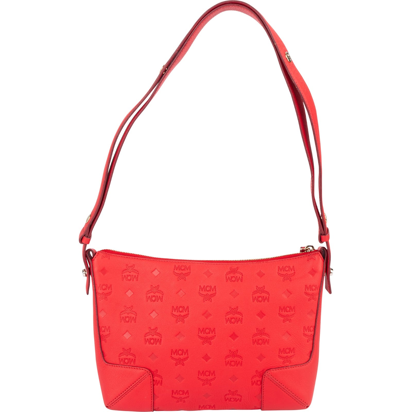 Sac à bandoulière MCM Visetos à motif monogramme en relief