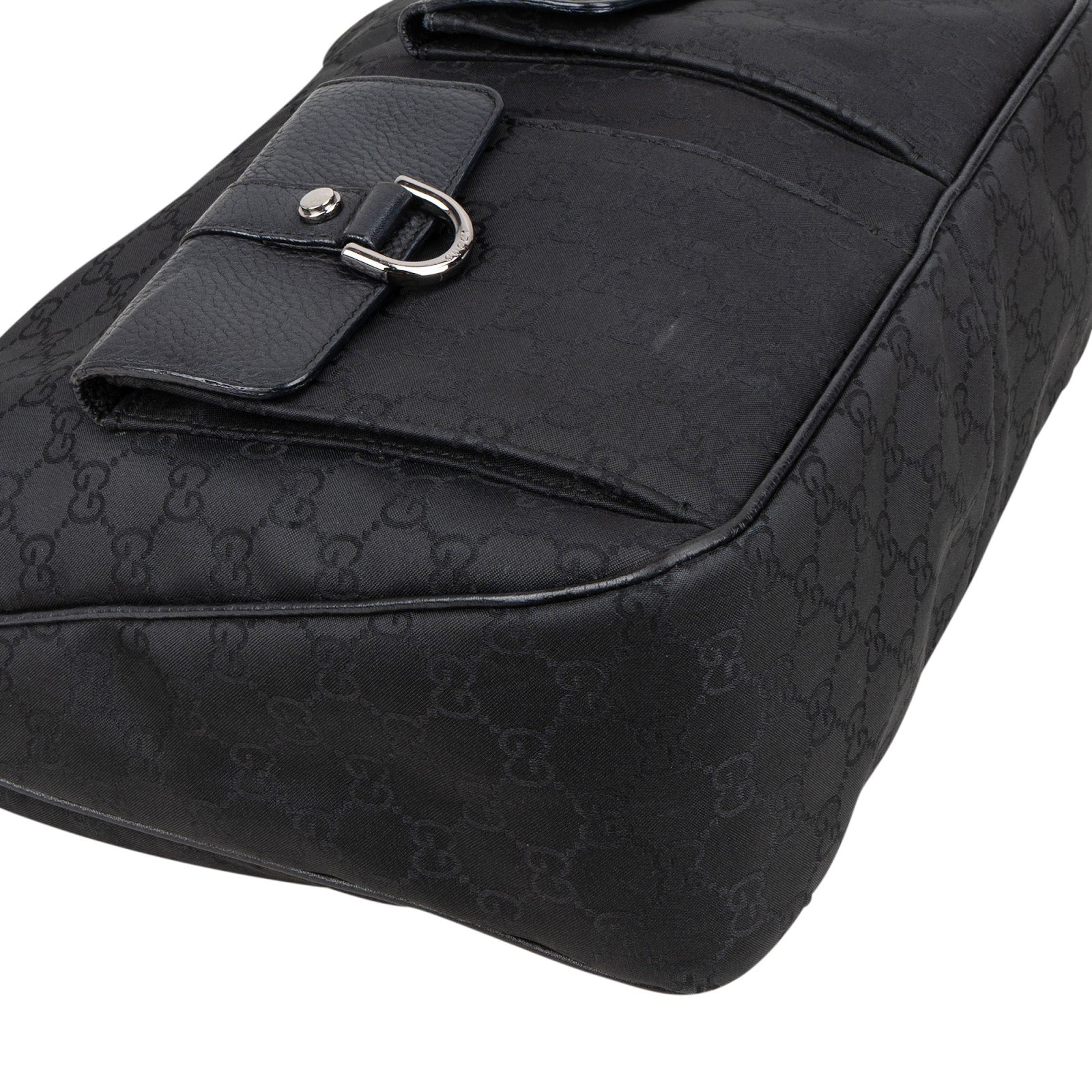 GUCCI Monogram GG Canvas Abbey D-ring Pocket Hobo-tas