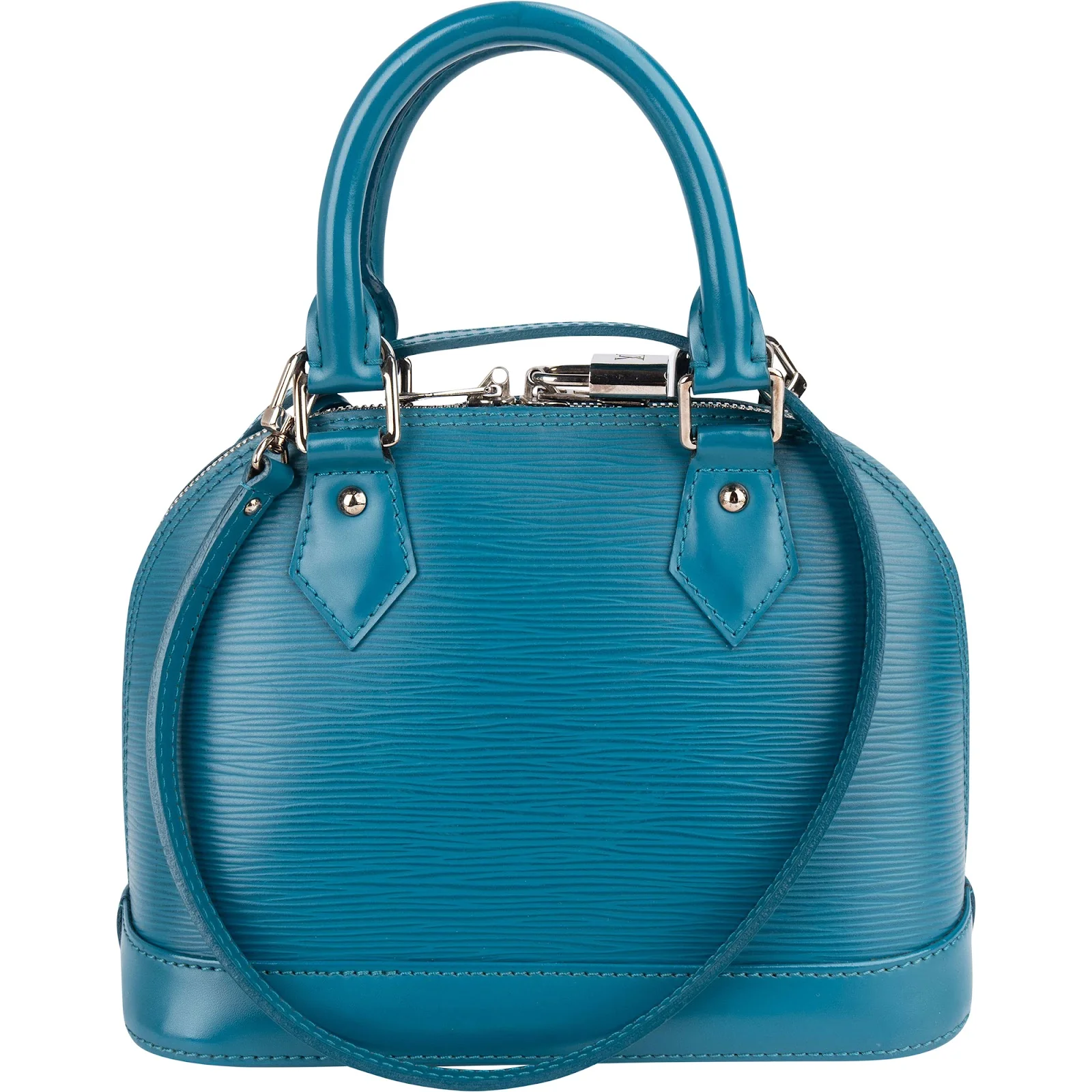 Louis Vuitton Blue Epi Leather Alma BB Handbag