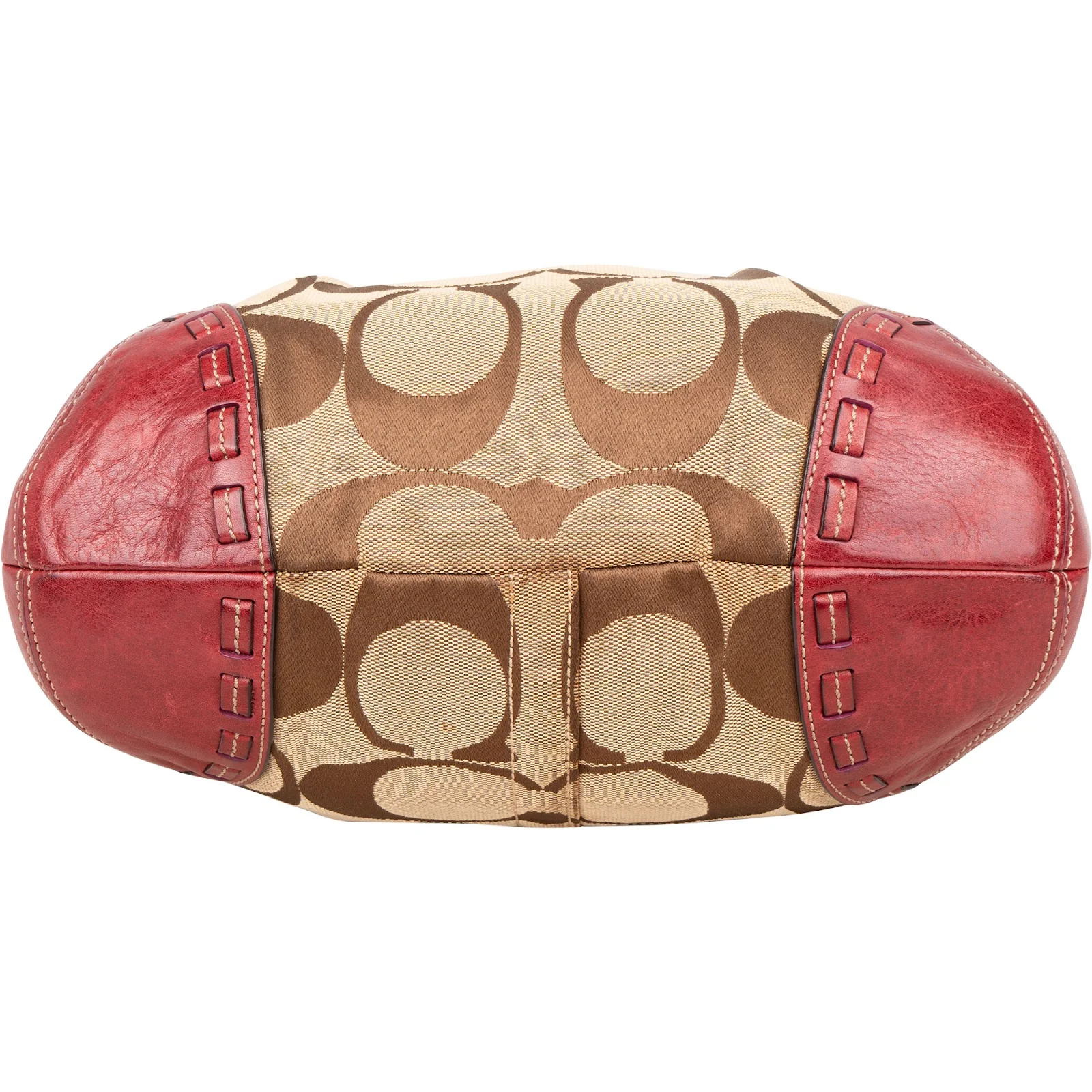 Coach Classic Monogram Pleated Hobo Shoulder Bag