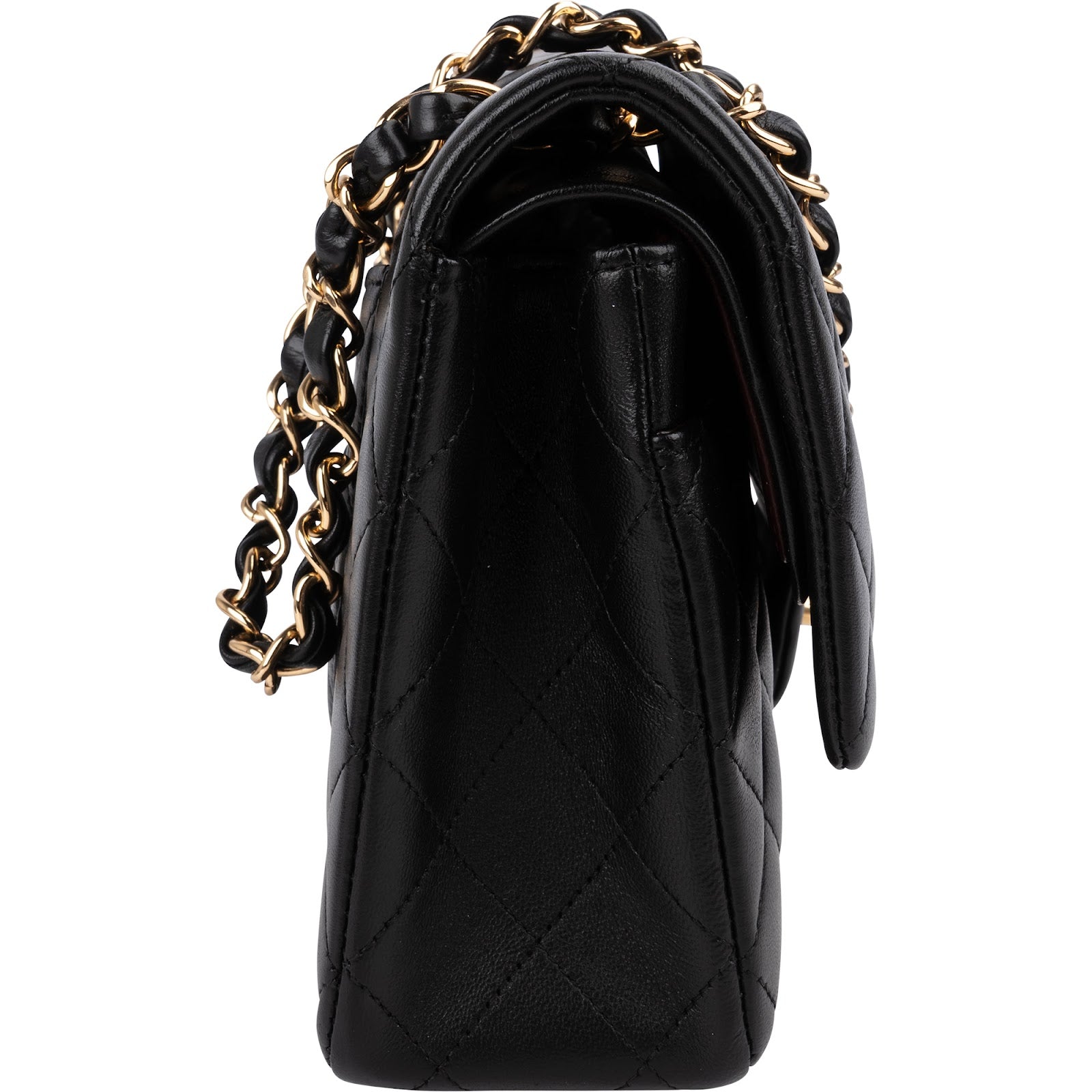 Chanel Quilted Lambskin Medium Double Flap Shoulder Bag