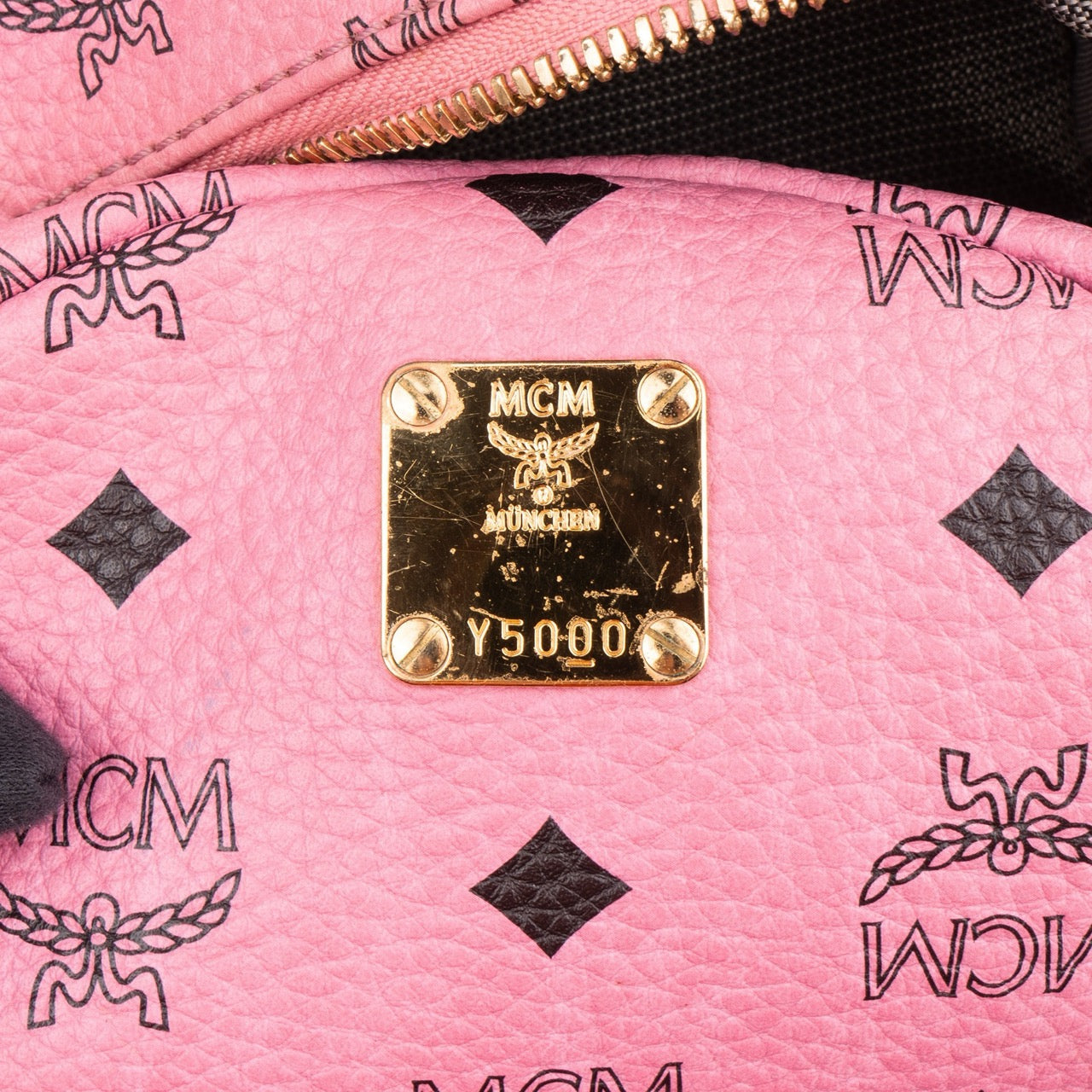 MCM Monogram Visetos Stark Side Studs Mini Backpack