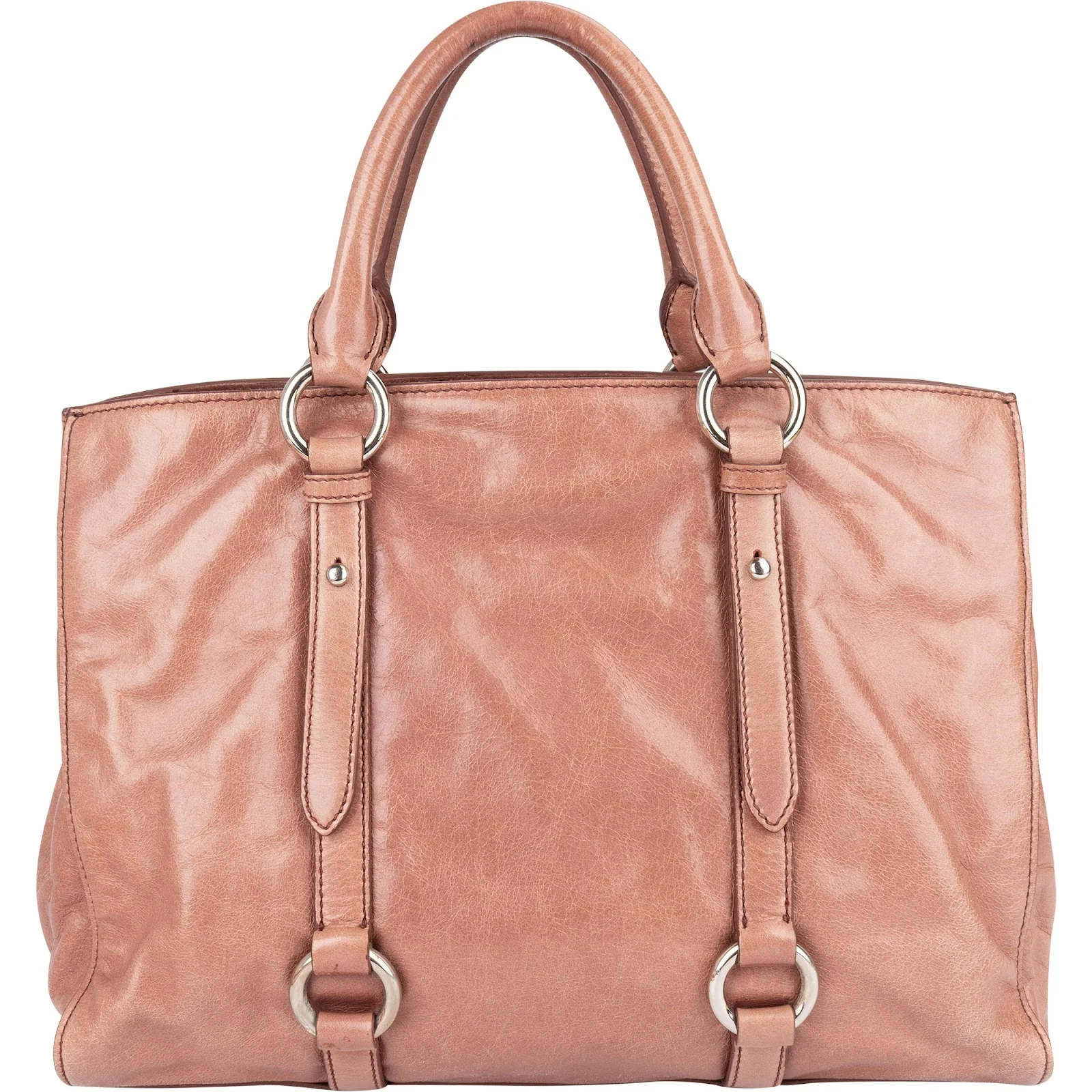 Miu Miu Vitello Lux leren handtas