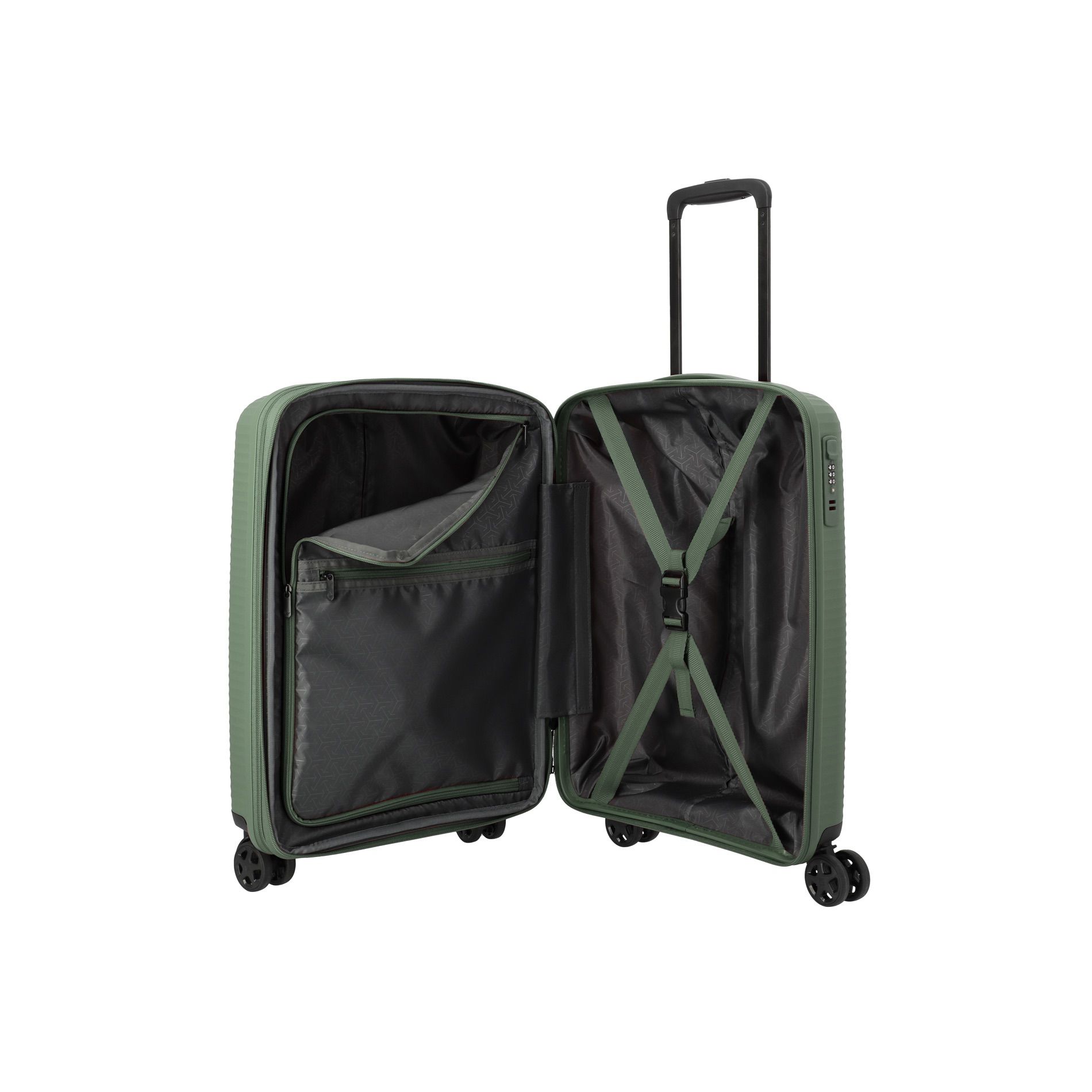 AIR STRIPE Kabinengepäck S (55 cm) erweiterbar - Green