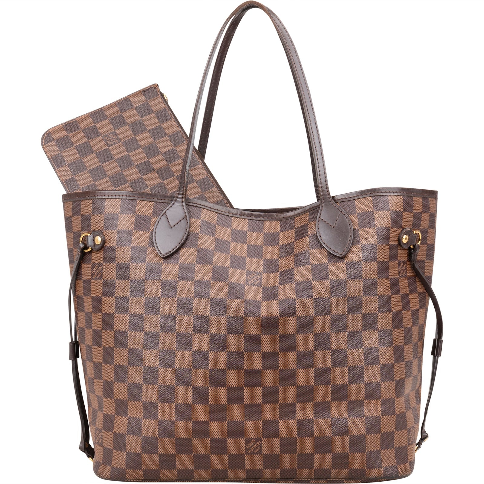 Louis Vuitton Monogram Damier Ebene Neverfull MM Shopper