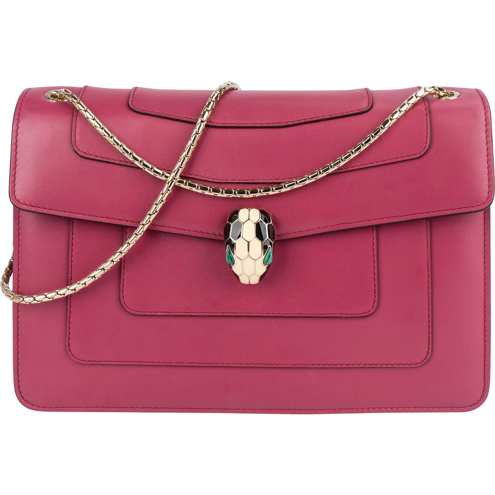 Bvlgari Calfskin Serpenti Forever Shoulder Bag