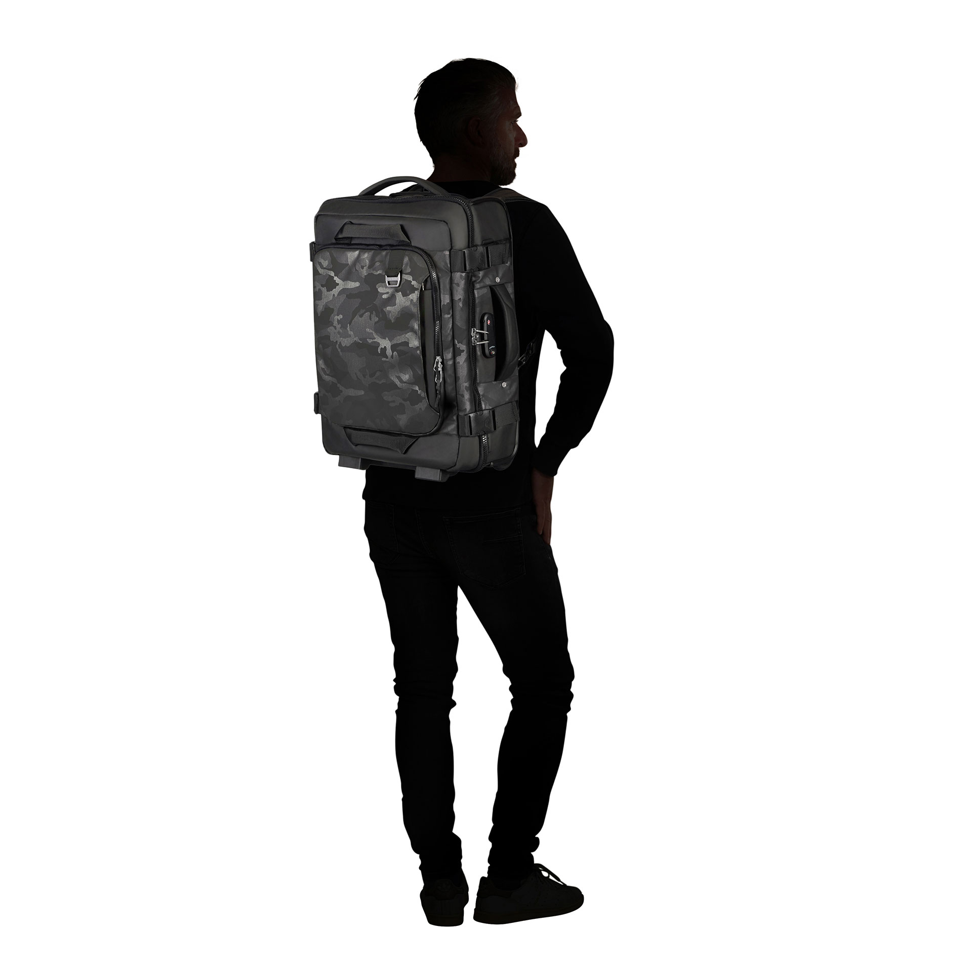 MIDTOWN DUFFLE/WH 55/20 BACKPACK - Camo Grey