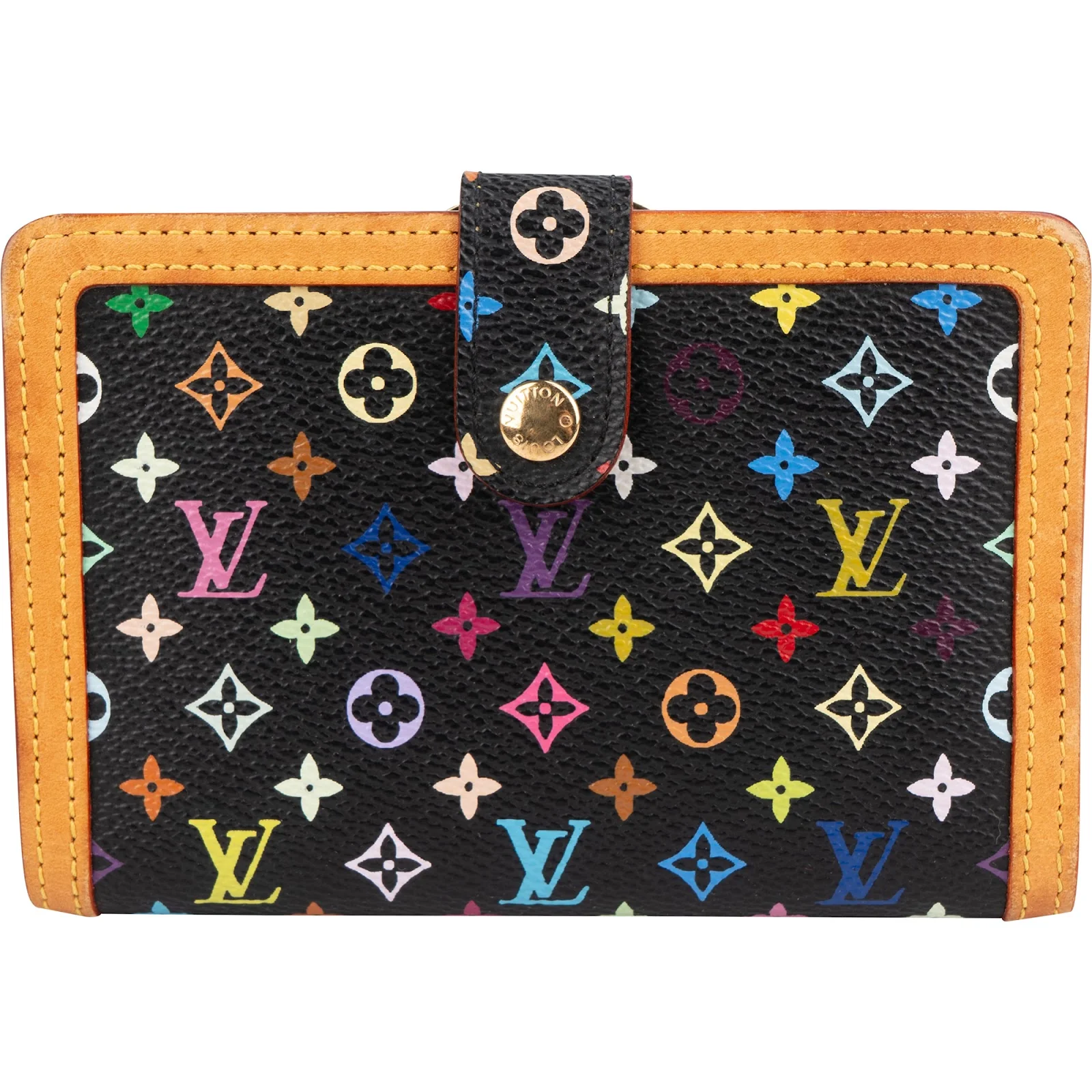 Louis Vuitton Monogram Murakami Multicolor Compact Clip Wallet