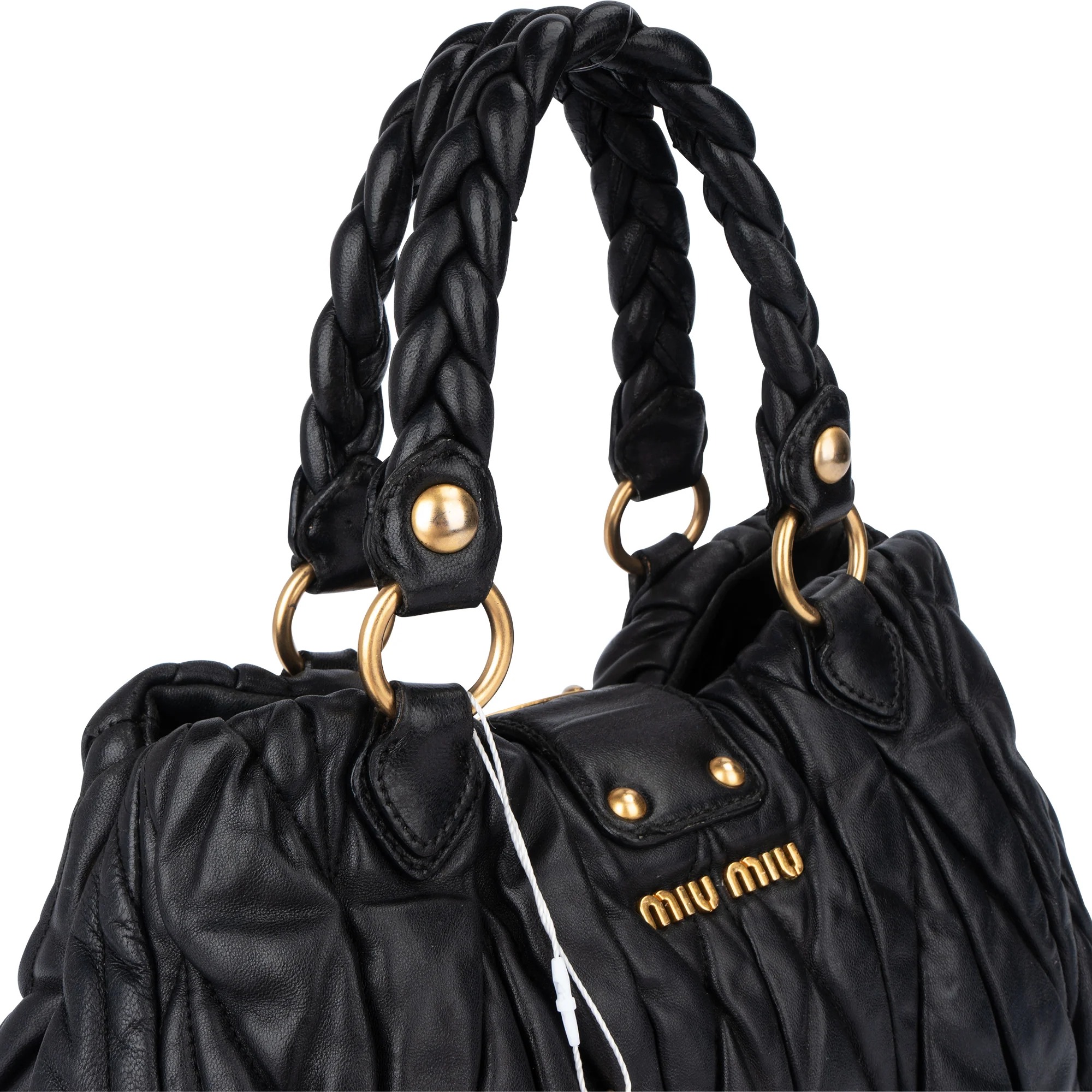 Miu Miu Quilted Leather City Handbag