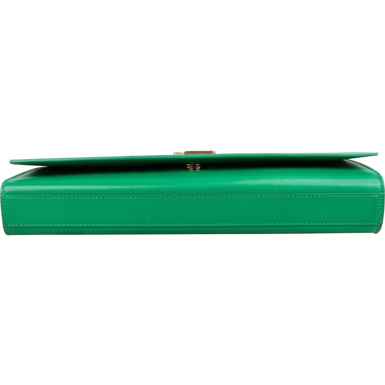 Saint Laurent Green Leather Clutch