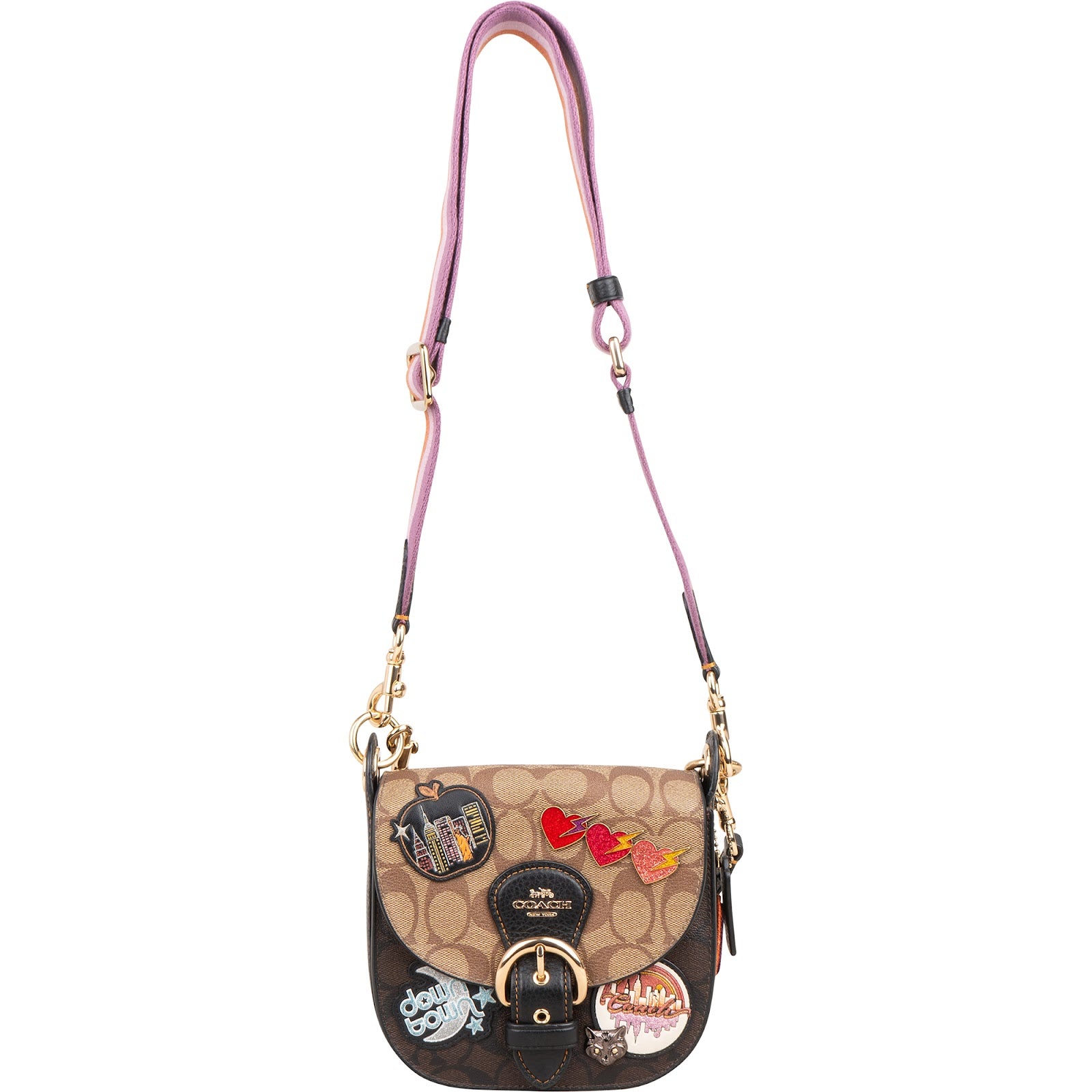 Torba crossbody Coach – Kleo New York z naszywkami