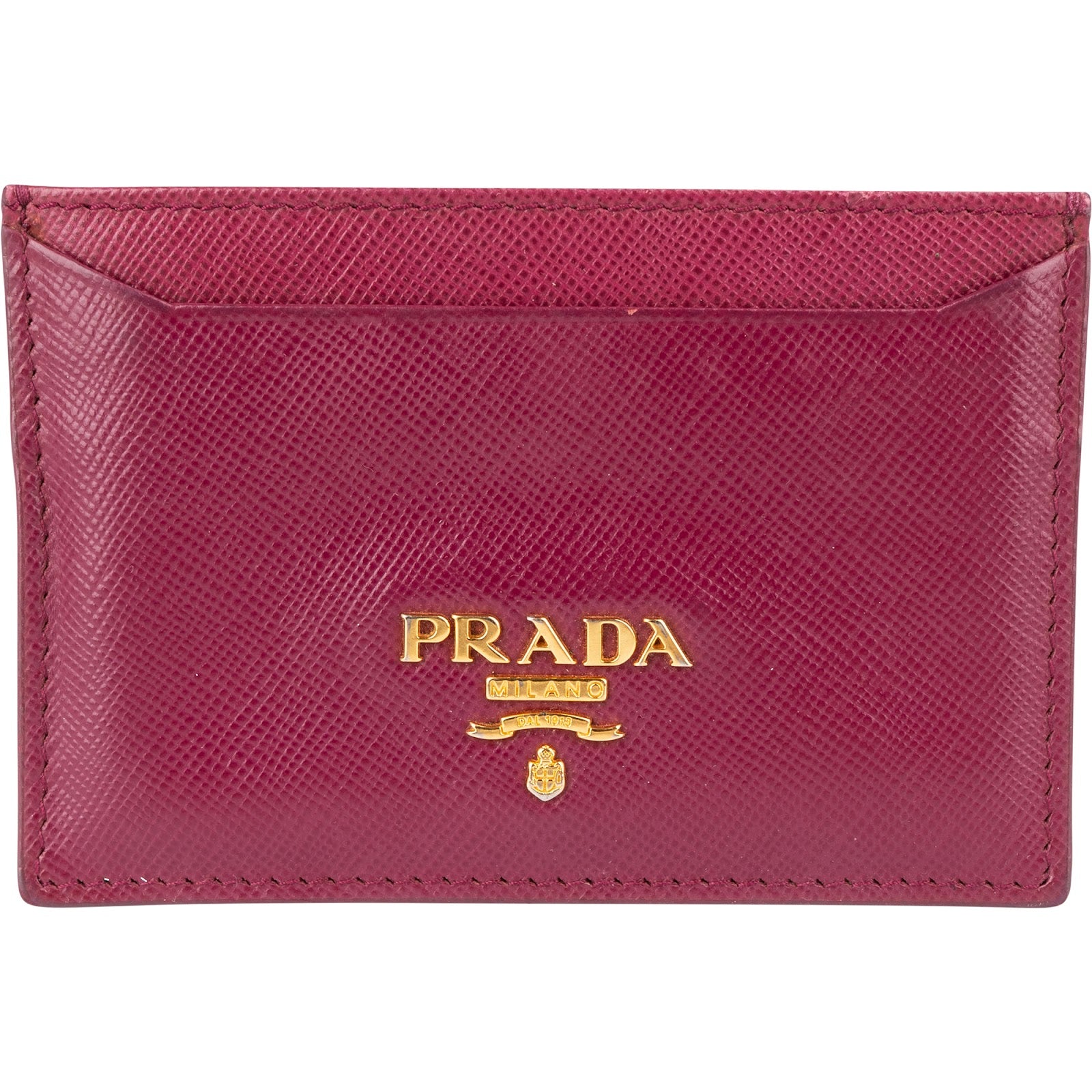 Prada - dunkelrotes Kartenetui