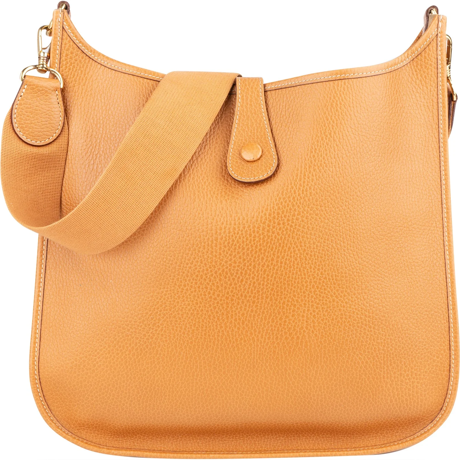 Hermès Natural Ardennes Leather Evelyne GM Crossbody Bag