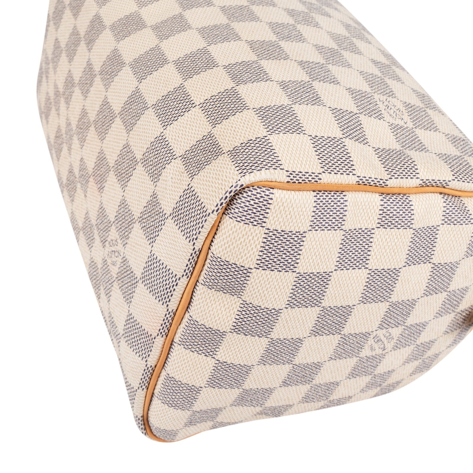 Louis Vuitton Monogram Damier Azur Canvas Speedy 25 Boston Bag