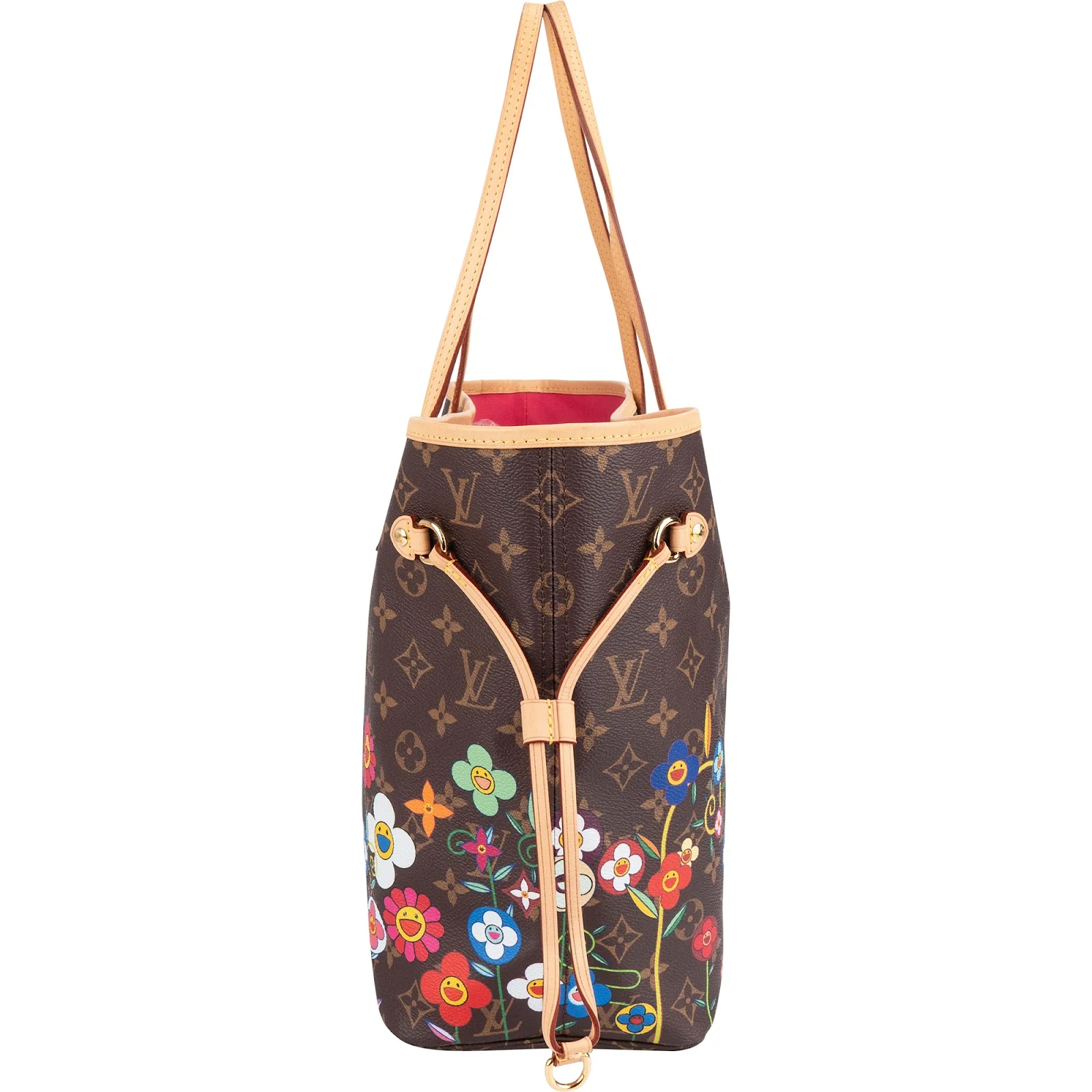 Louis Vuitton Monogram Canvas Murakami Flowers Neverfull MM Shopper Bag