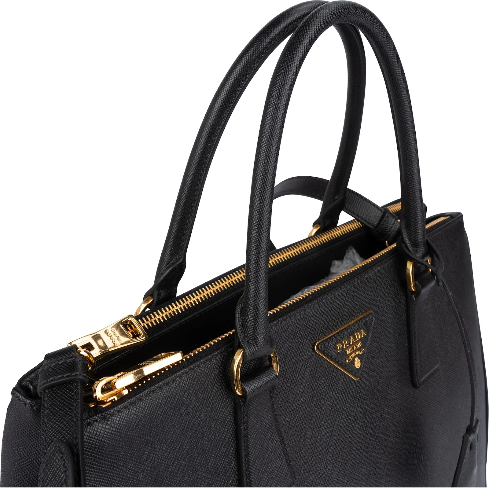 Prada Back Saffiano Leather Galleria Handbag