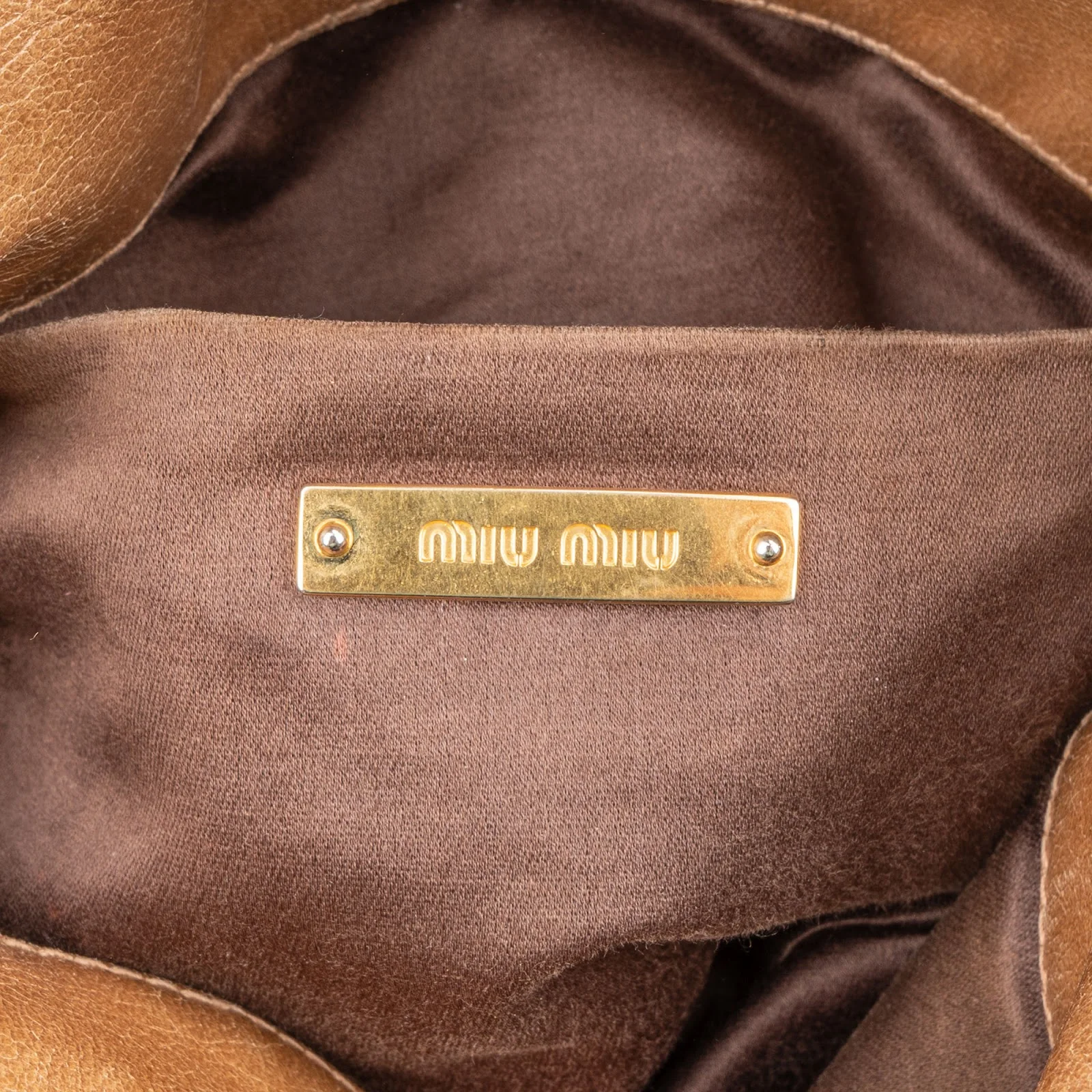 Miu Miu Vitello Lux Bow Bag Handbag
