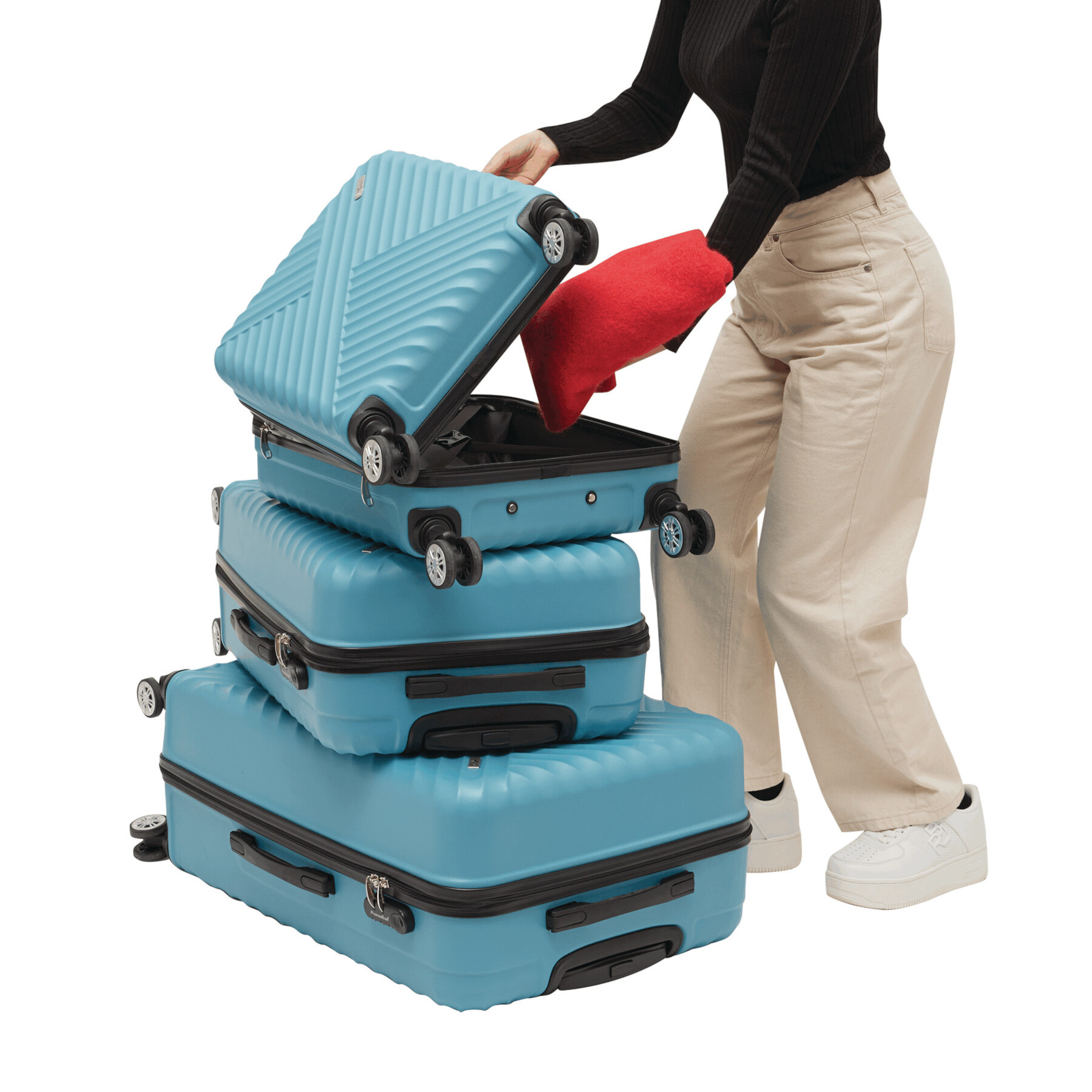 KINGSTON 3-tlg. Kofferset - türkis