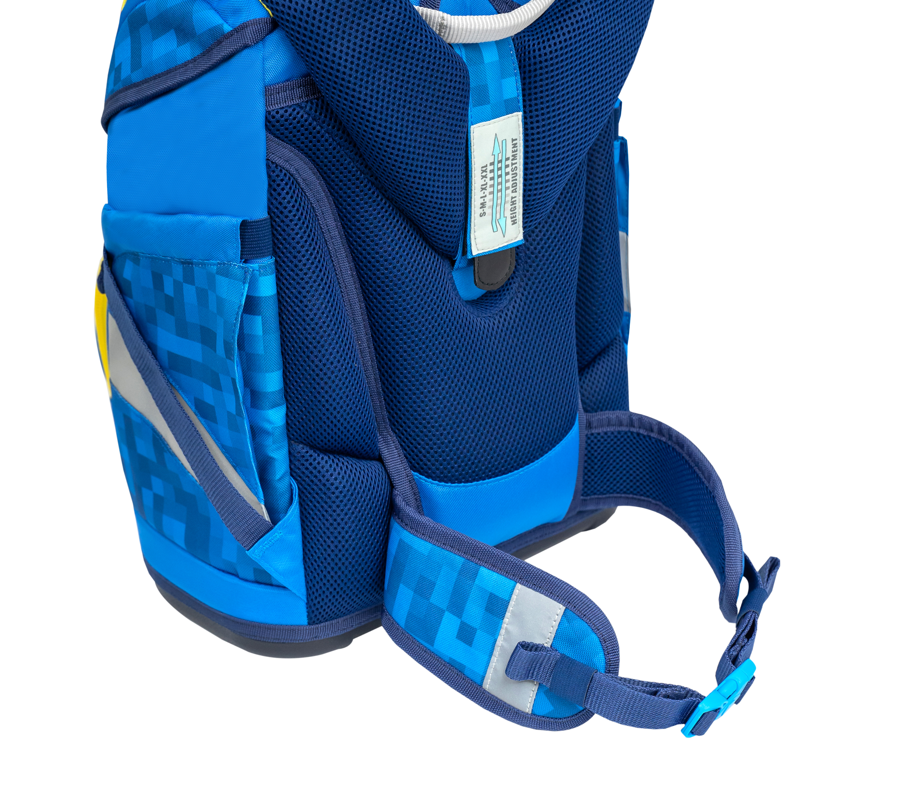 Smarty Schulranzen Set 5-teilig mit 6 Patches - Funky Blue