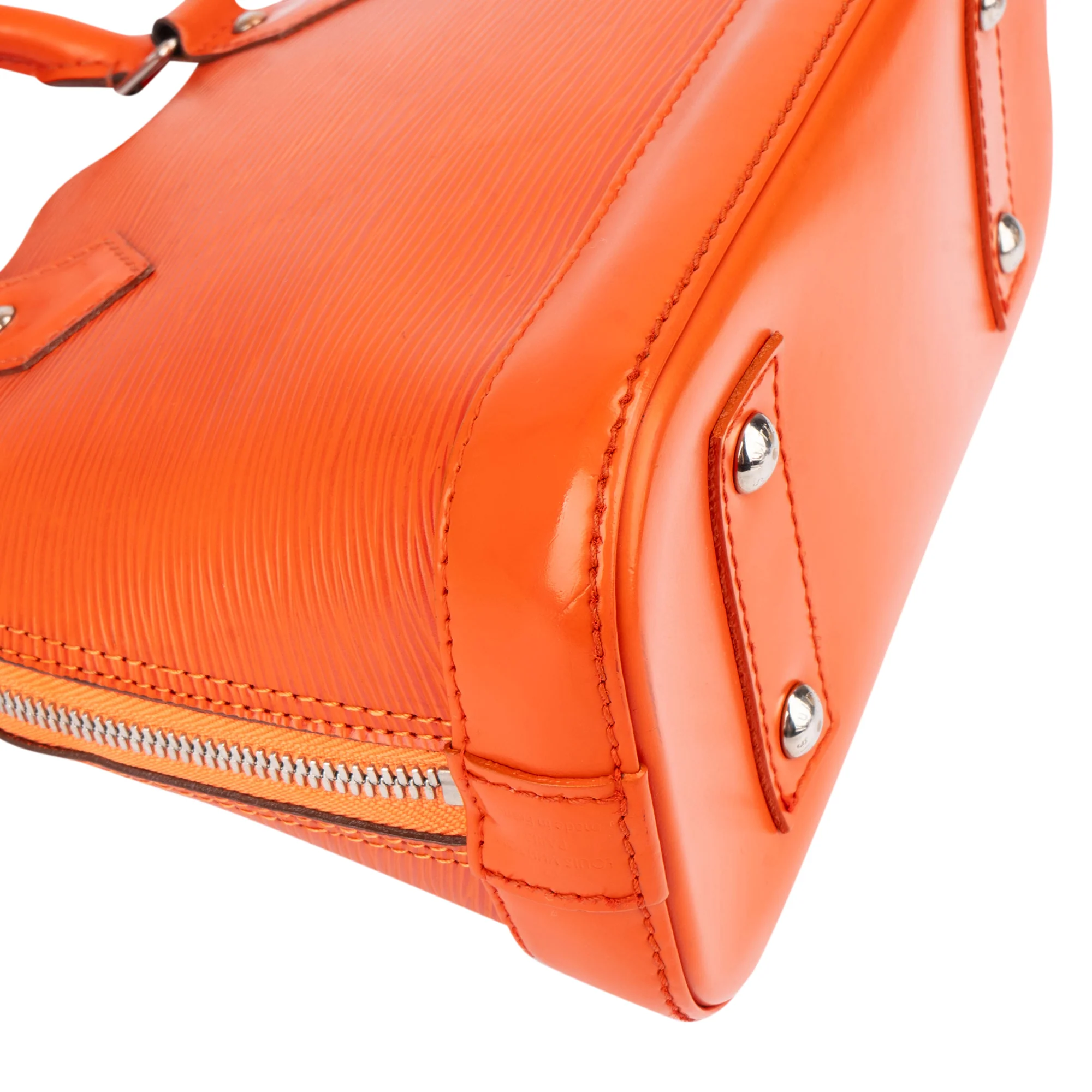 Louis Vuitton Orange Epi Leather Alma BB Handbag