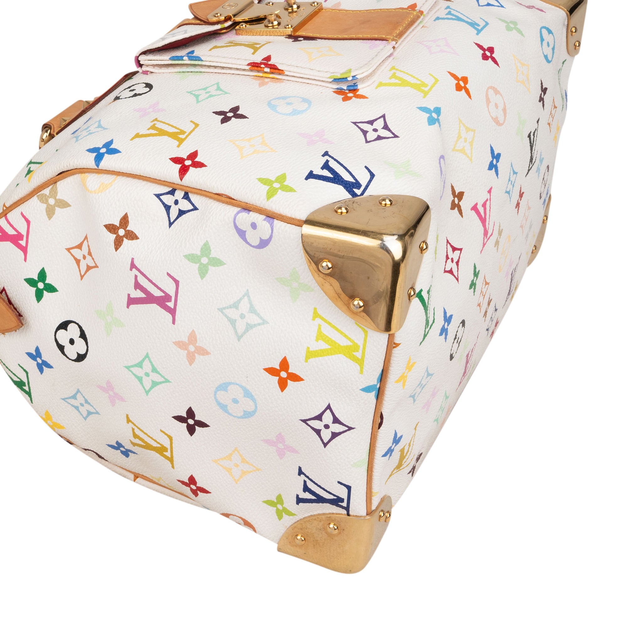 Louis Vuitton Canvas Murakami Multicolor Monogram Speedy 30 Boston Bag