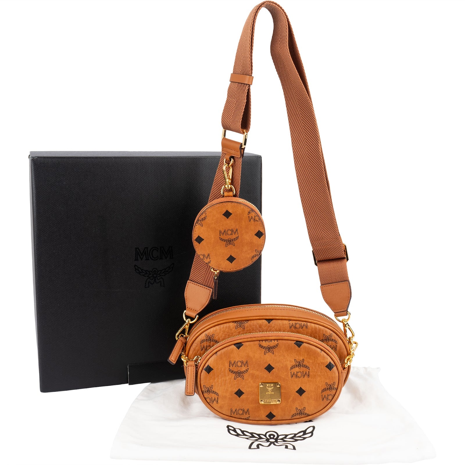 MCM Monogram Visetos 3-in-1 Multi Pochette Crossbody Bag