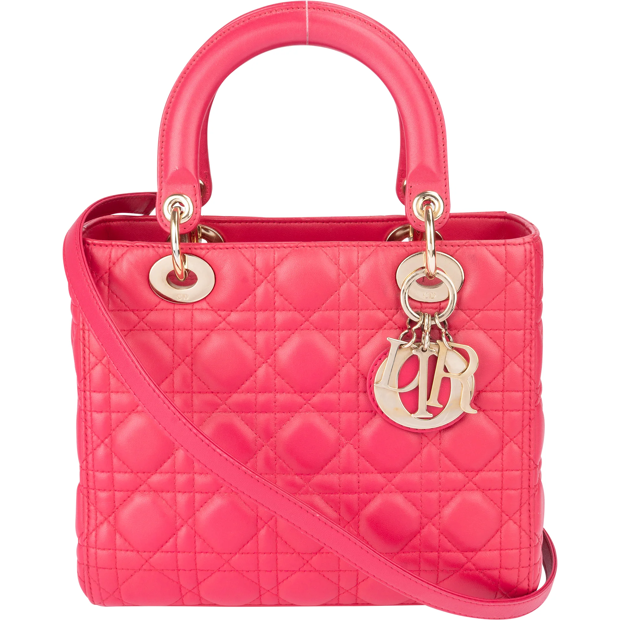 Christian Dior Quilted Leather Lady Dior Handbag