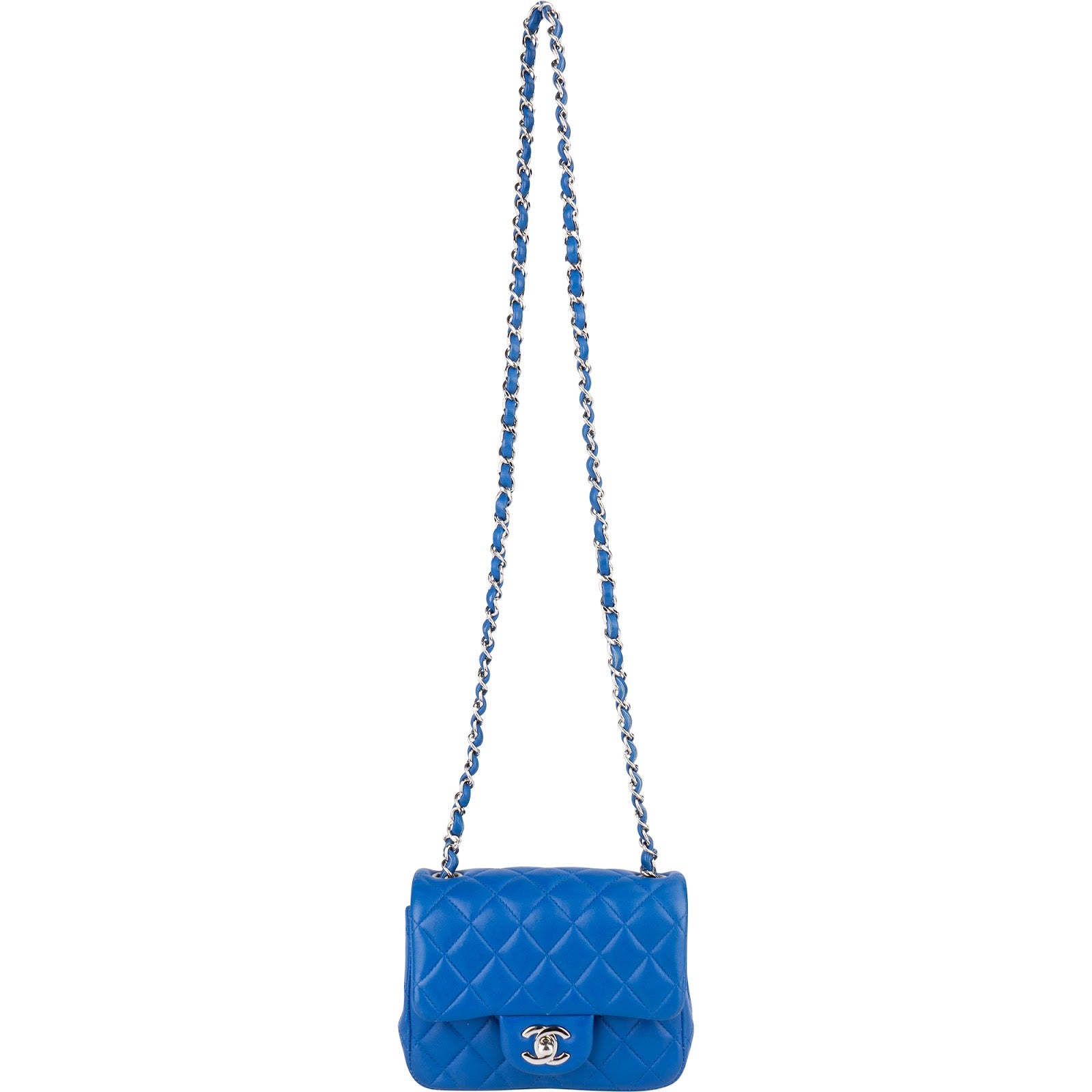 Chanel Quilted Lambskin Mini Single Flap Crossbody Bag