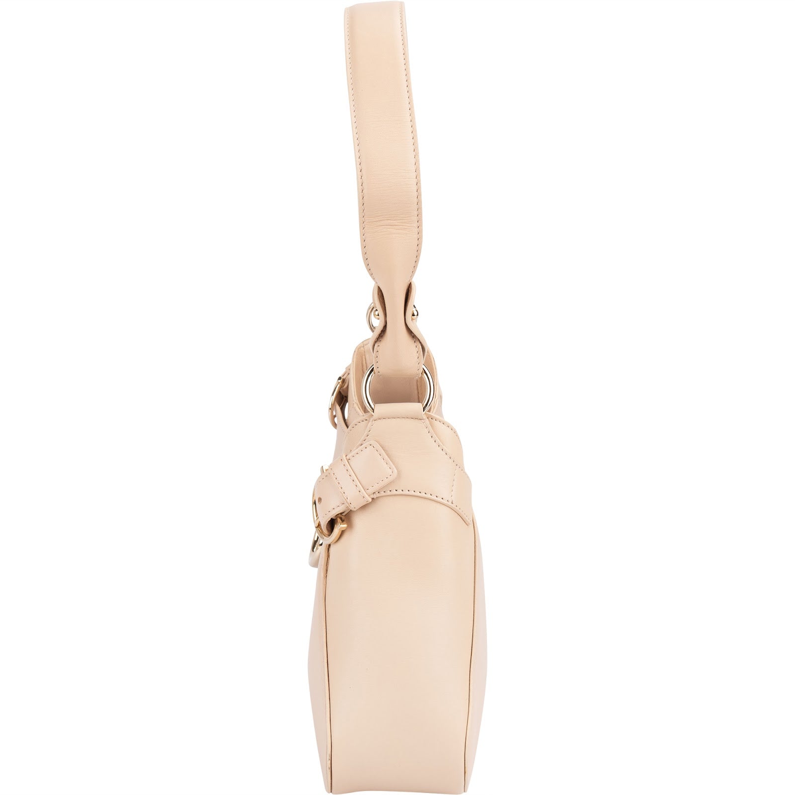 Salvatore Ferragamo Leather Gancini Buckle Shoulder Bag
