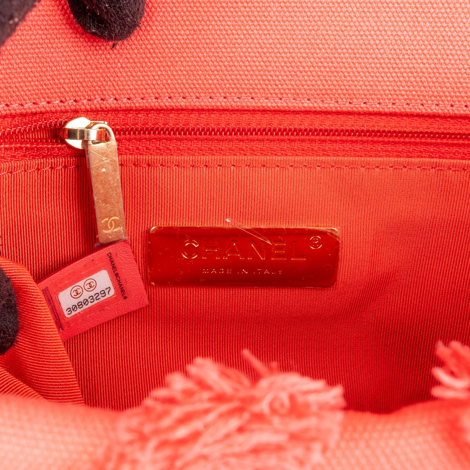 Chanel 19 Frayed Canvas Crossbody Bag