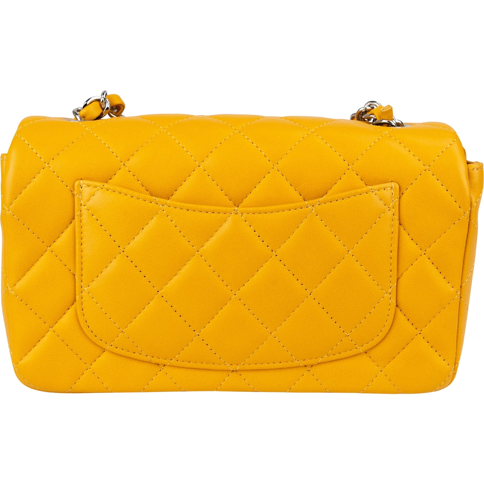 Chanel - Palladium Mini Rectangular Single Flap Crossbody Bag