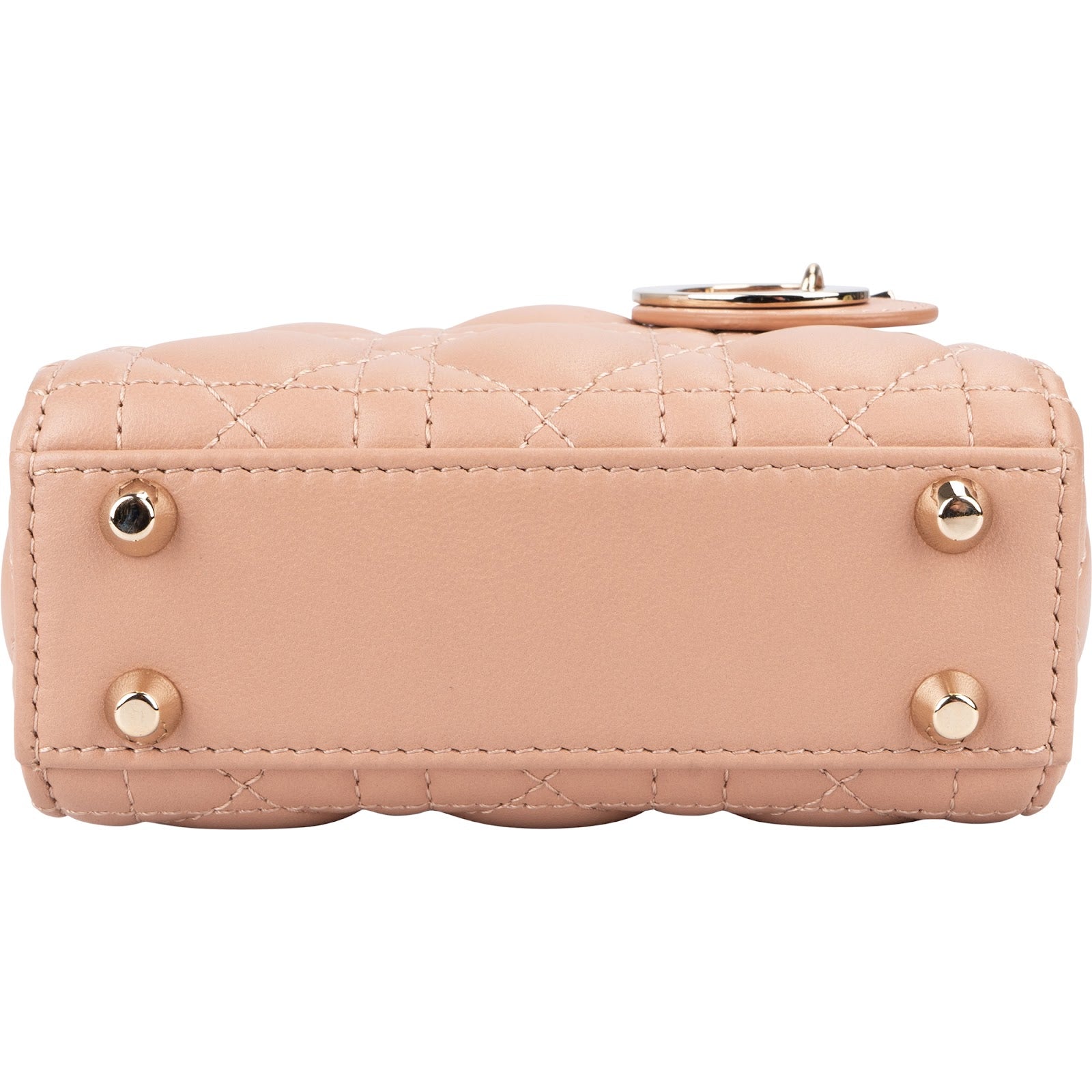 Christian Dior Lambskin Micro Lady Dior Crossbody Bag