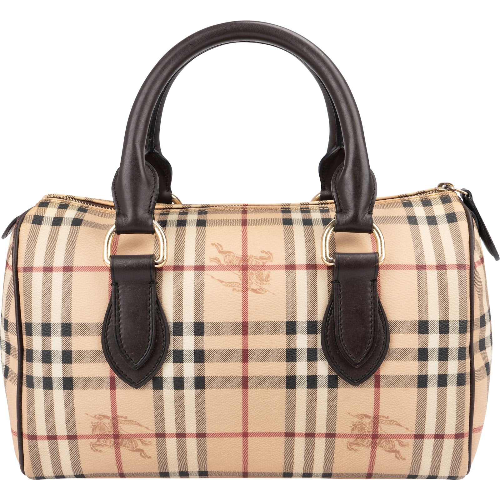 Burberry - Haymarket Check Boston Handtasche