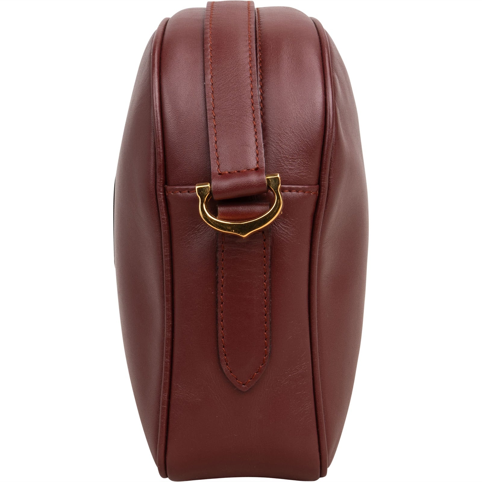 Cartier Bordeaux Leather Mastrine Crossbody Bag