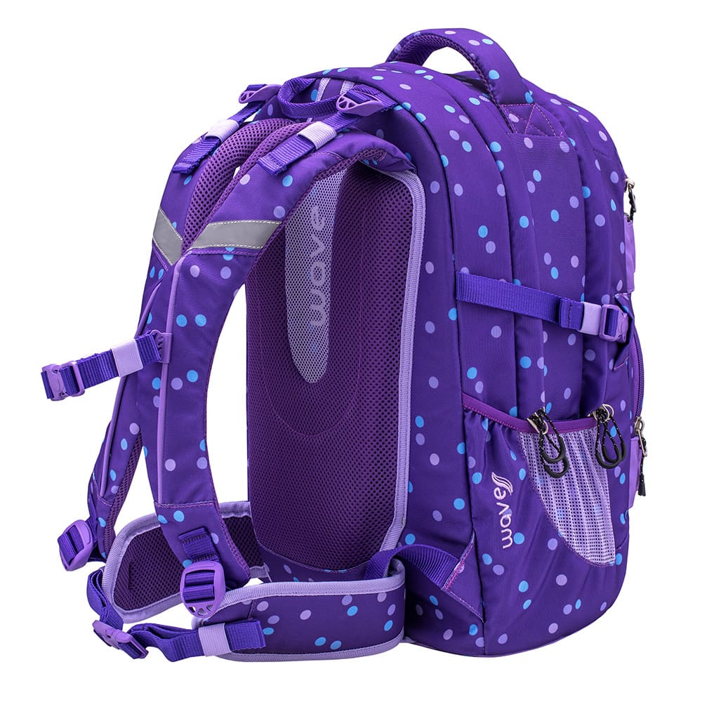 Infinity Rucksack Set 3-teilig - Purple Dots