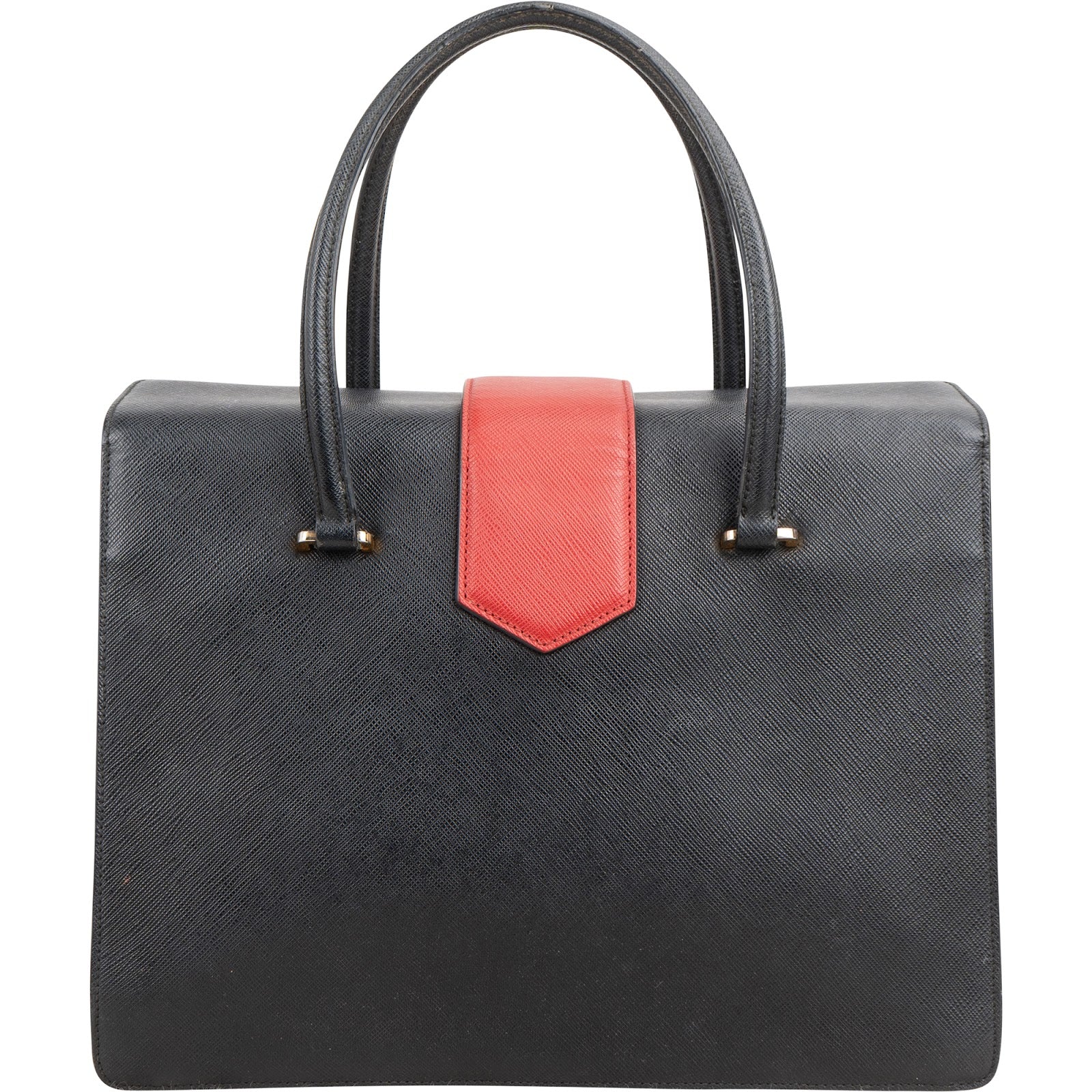 Prada – Bicolor Top Handle Handtasche