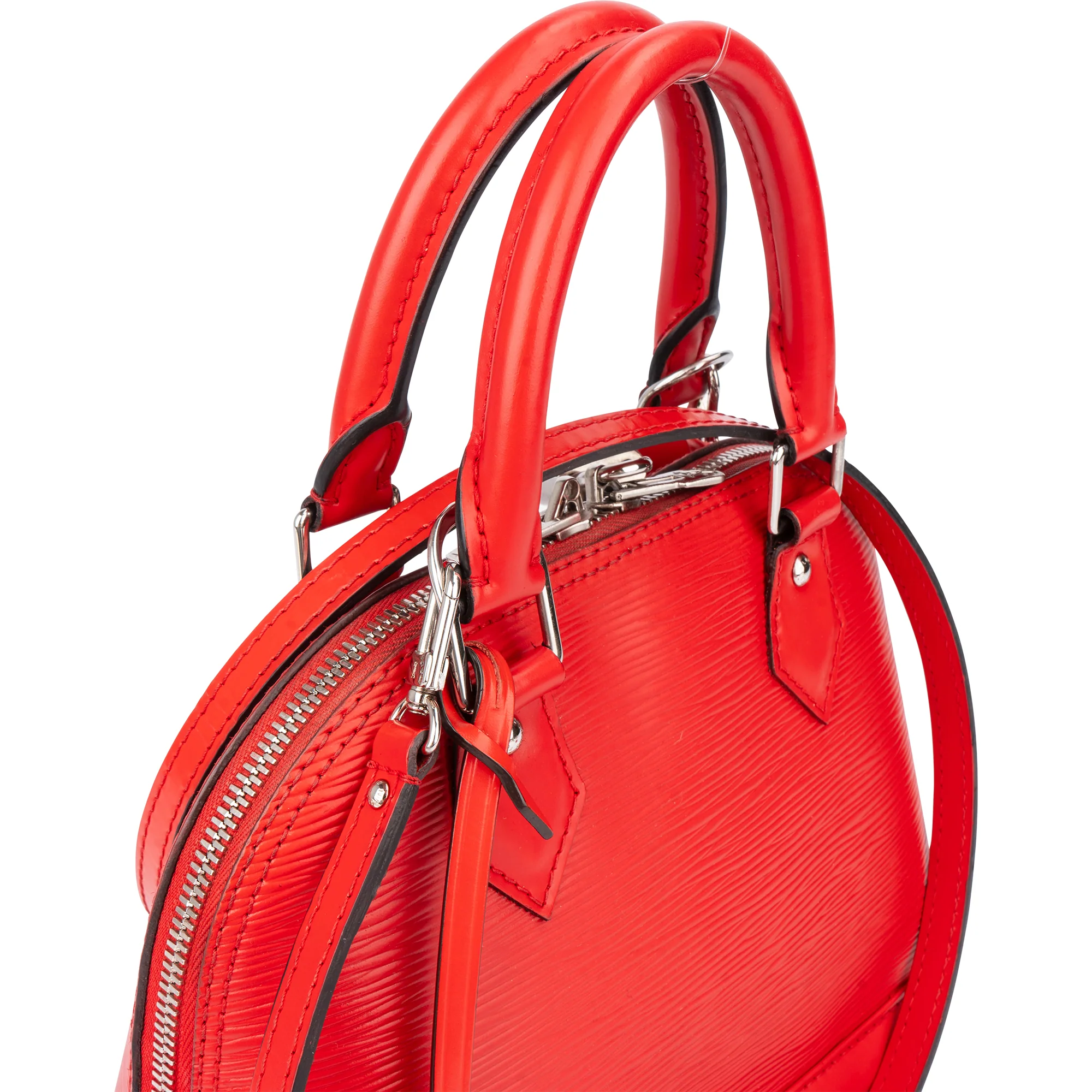 Louis Vuitton Rouge Epi Leather Alma BB Handbag