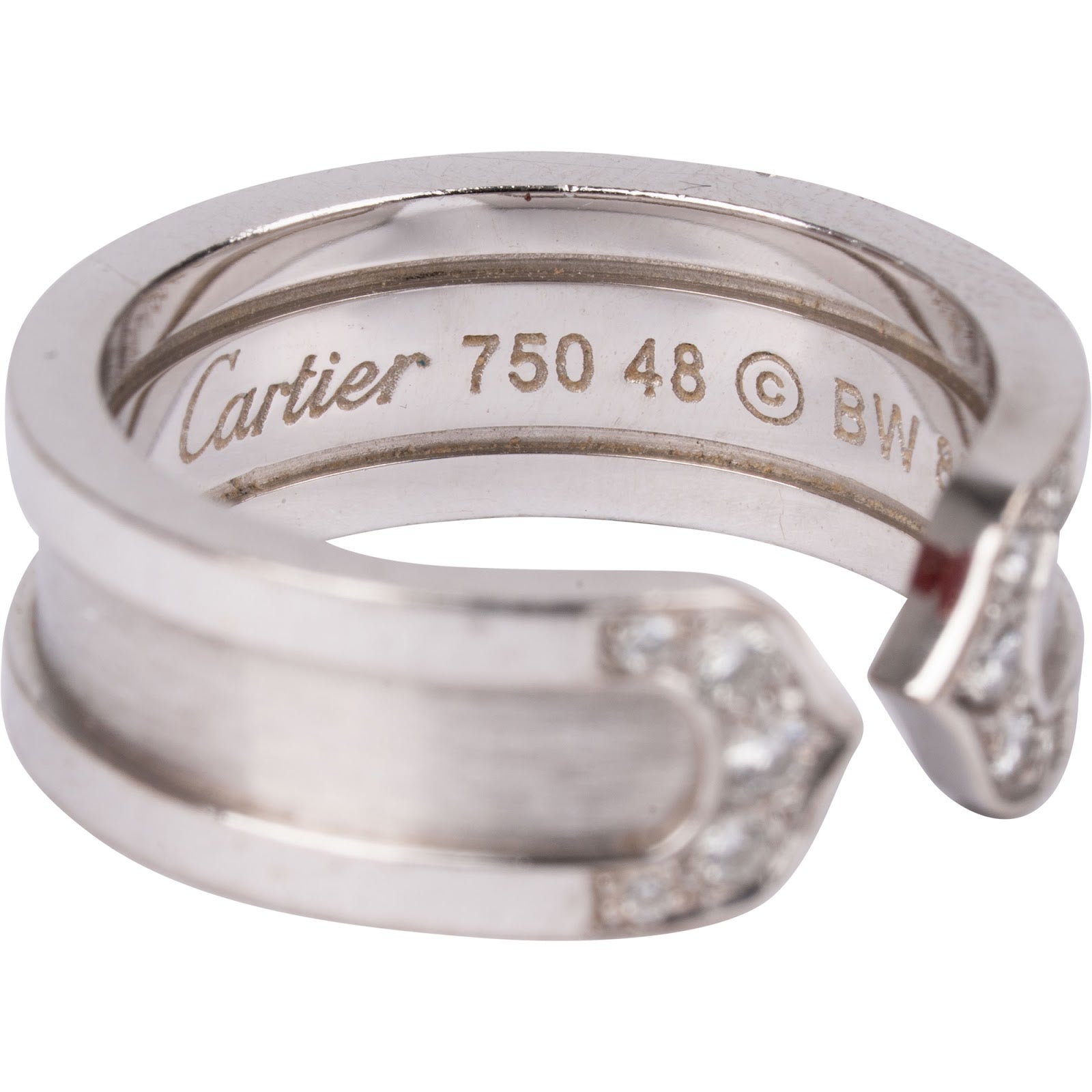Cartier – Double C2 Decor Diamond Ring