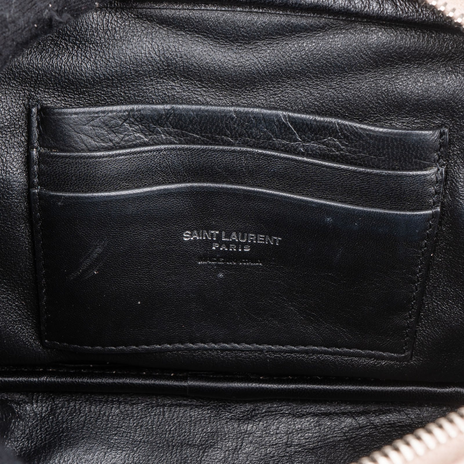 Saint Laurent Quilted Grained Leather Lou Camera Crossbody Bag