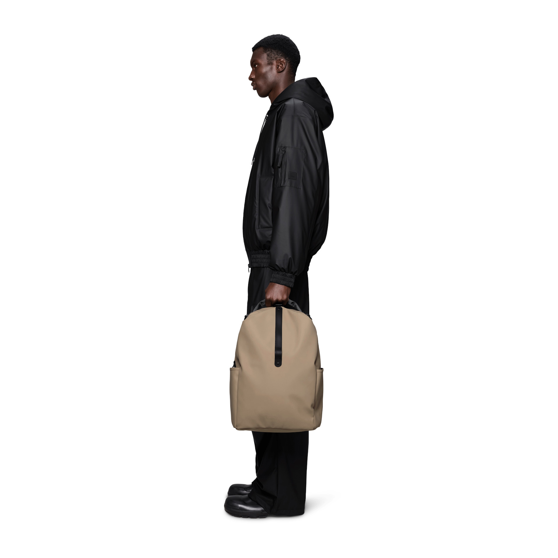 Clip Front Backpack W3 - Beige