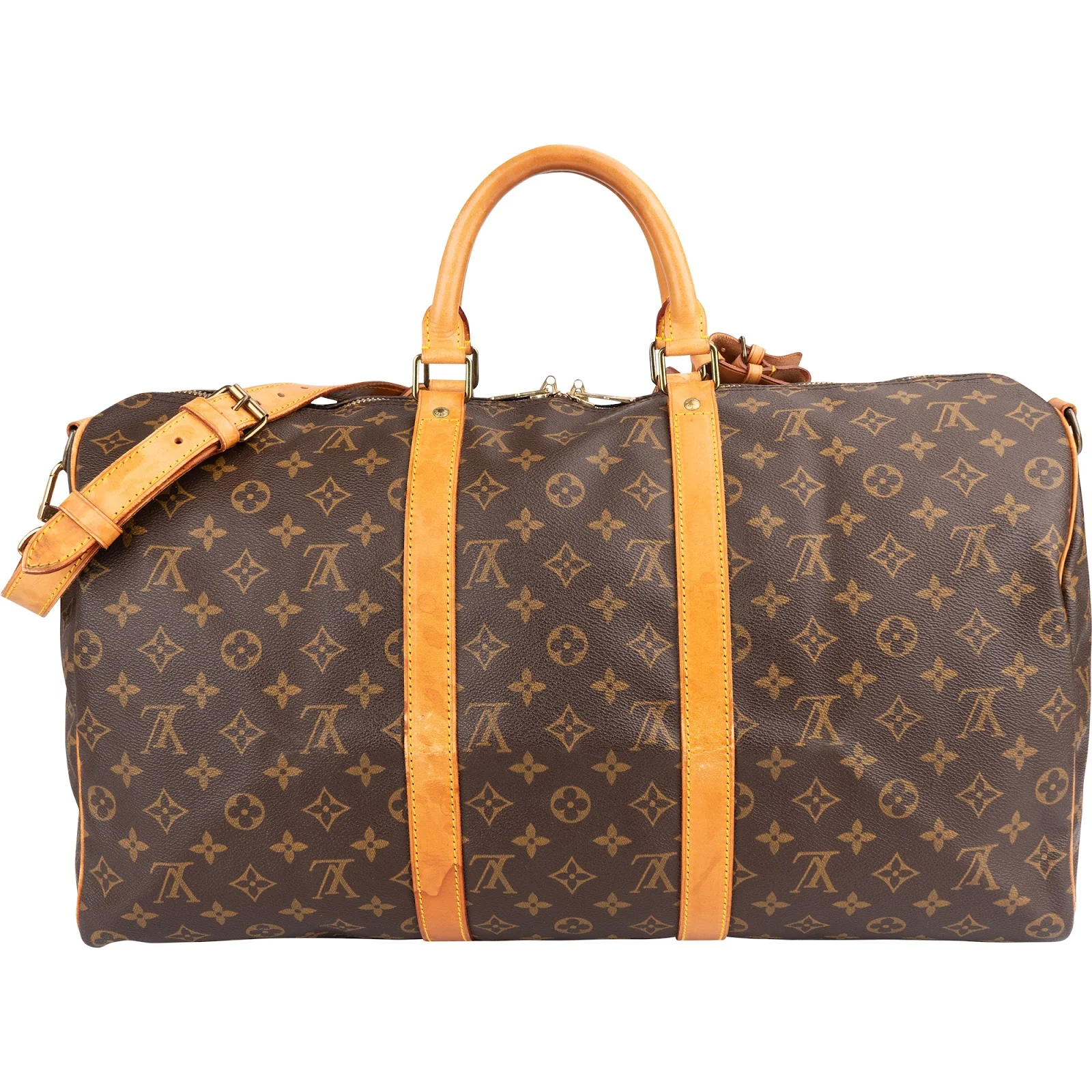 Louis Vuitton Monogram Canvas Keepall 50 Bandoulière Reisetasche