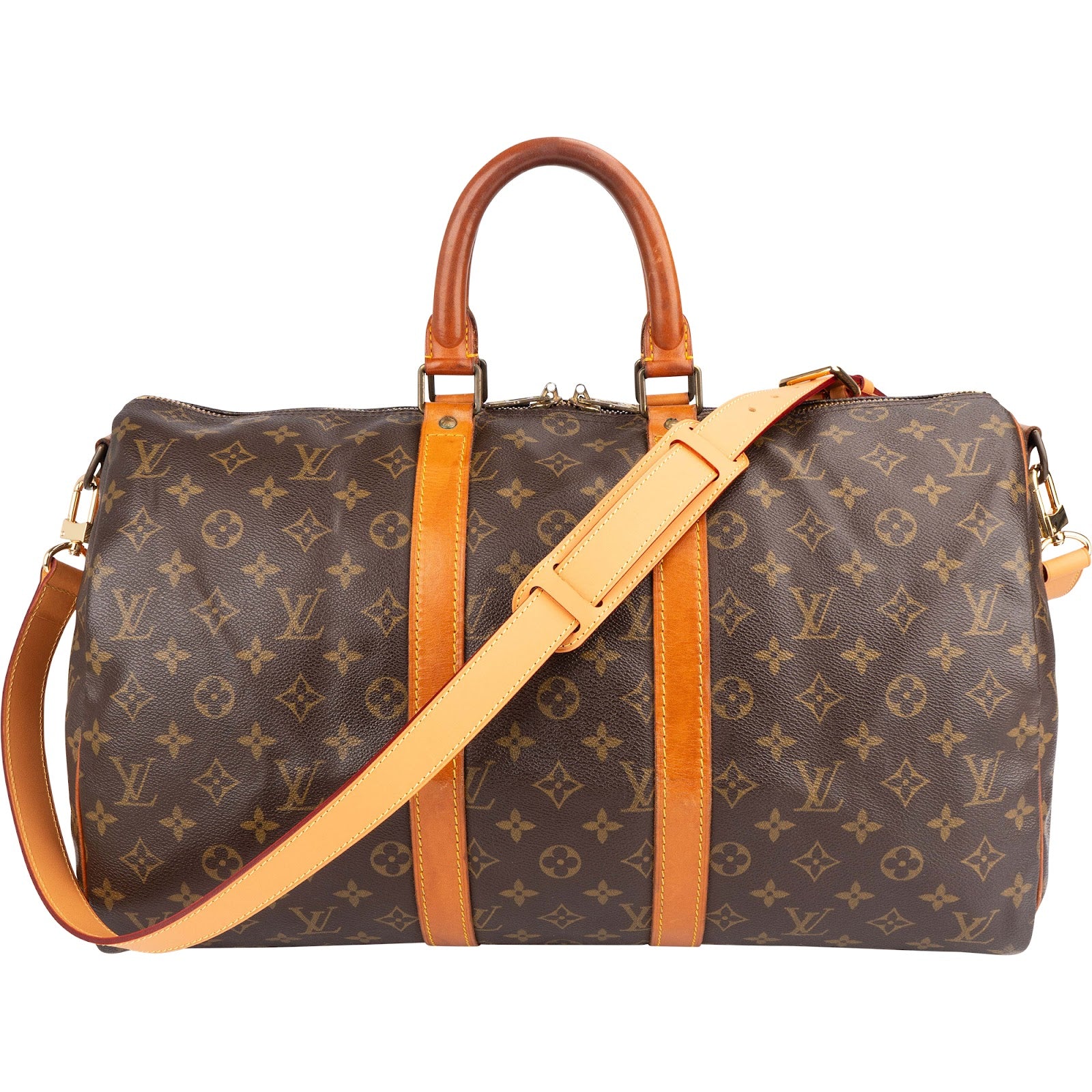 Louis Vuitton Monogram Canvas Keepall 45 Bandoulière Travel Bag